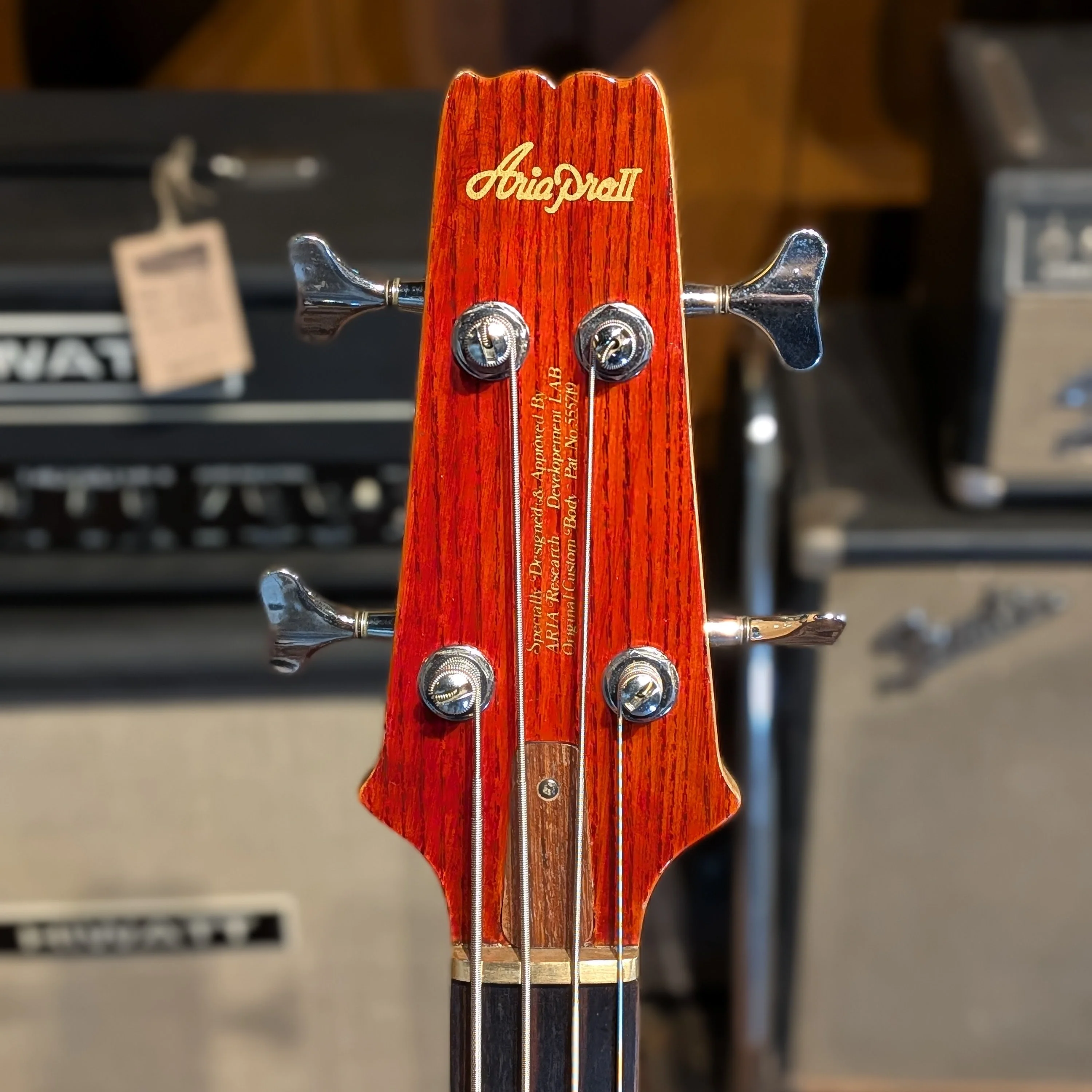 Aria Pro II SB-1000 Bass 4-Strings Paduak Red - Image 6