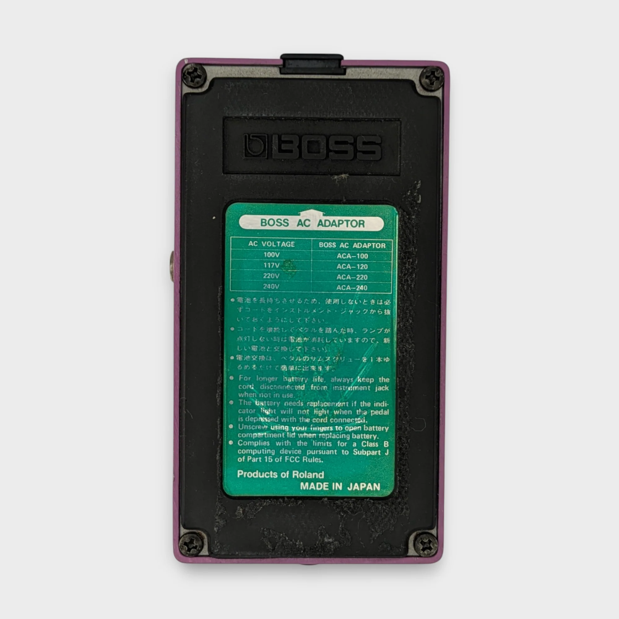 Boss BF-2 Flanger (Green Label) - Purple - Image 3