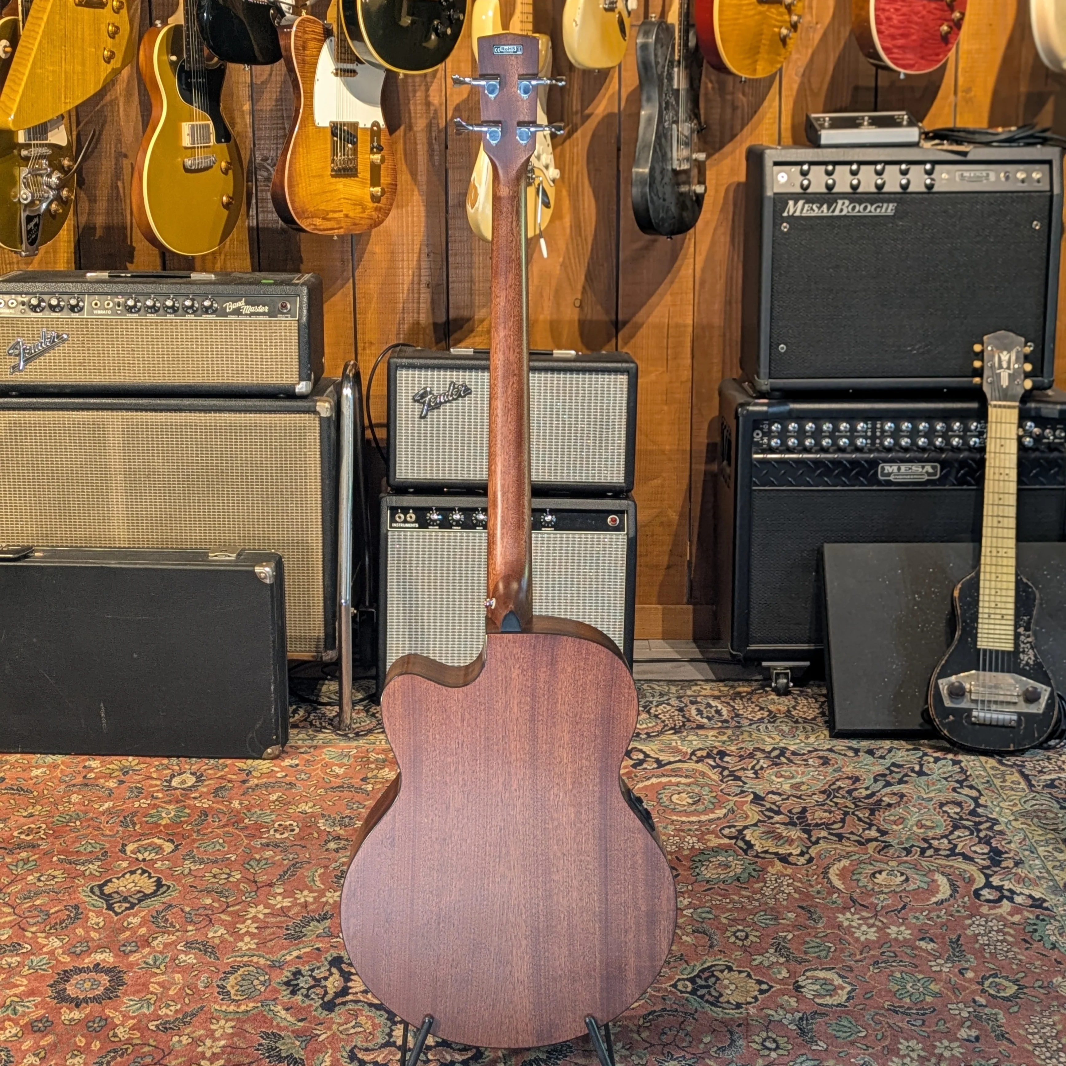 Cort SJB5F NS Acoustic 4-String Bass Cutaway with Electronics - Image 4