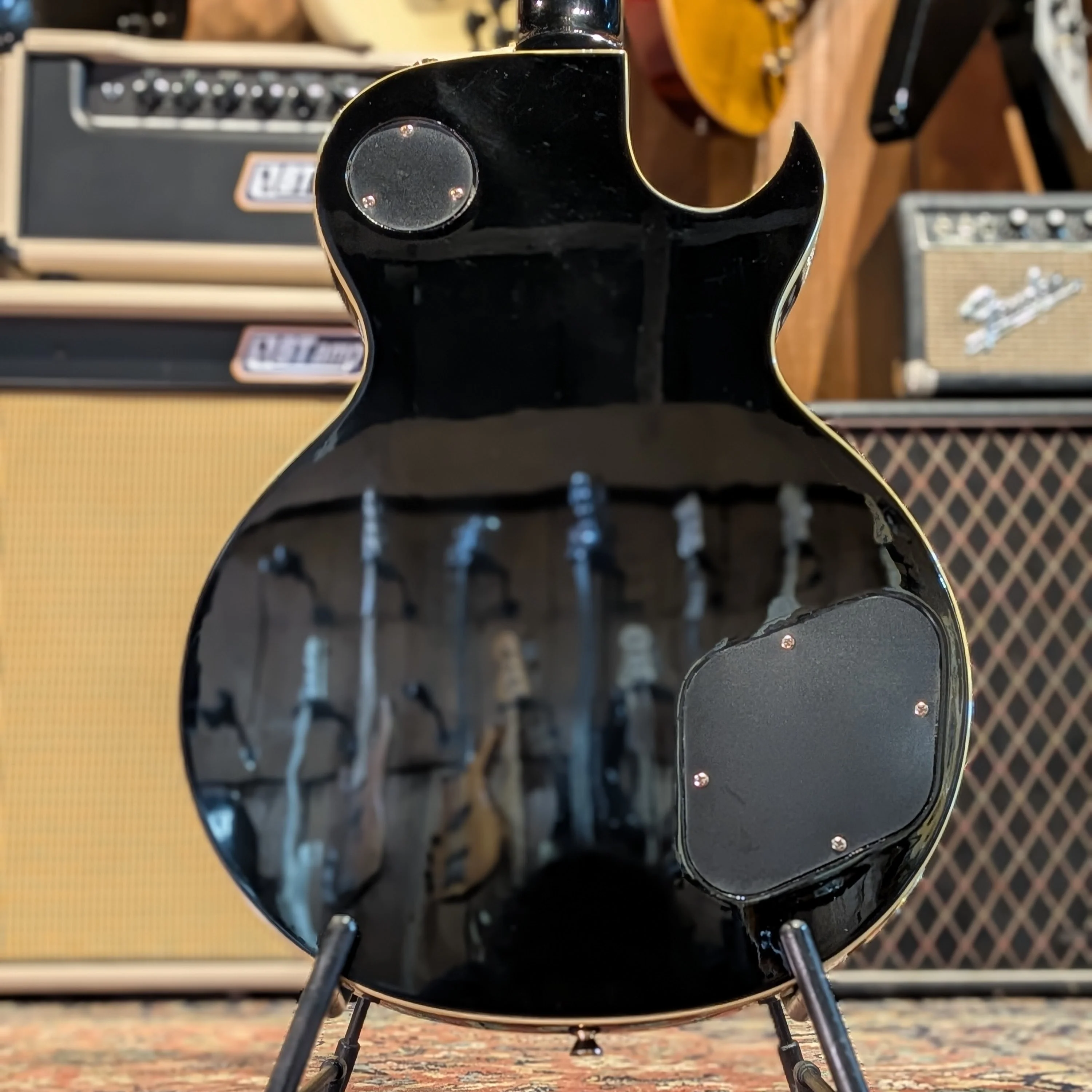 Coxx Classix Custom - Les Paul Style - Black - Image 2