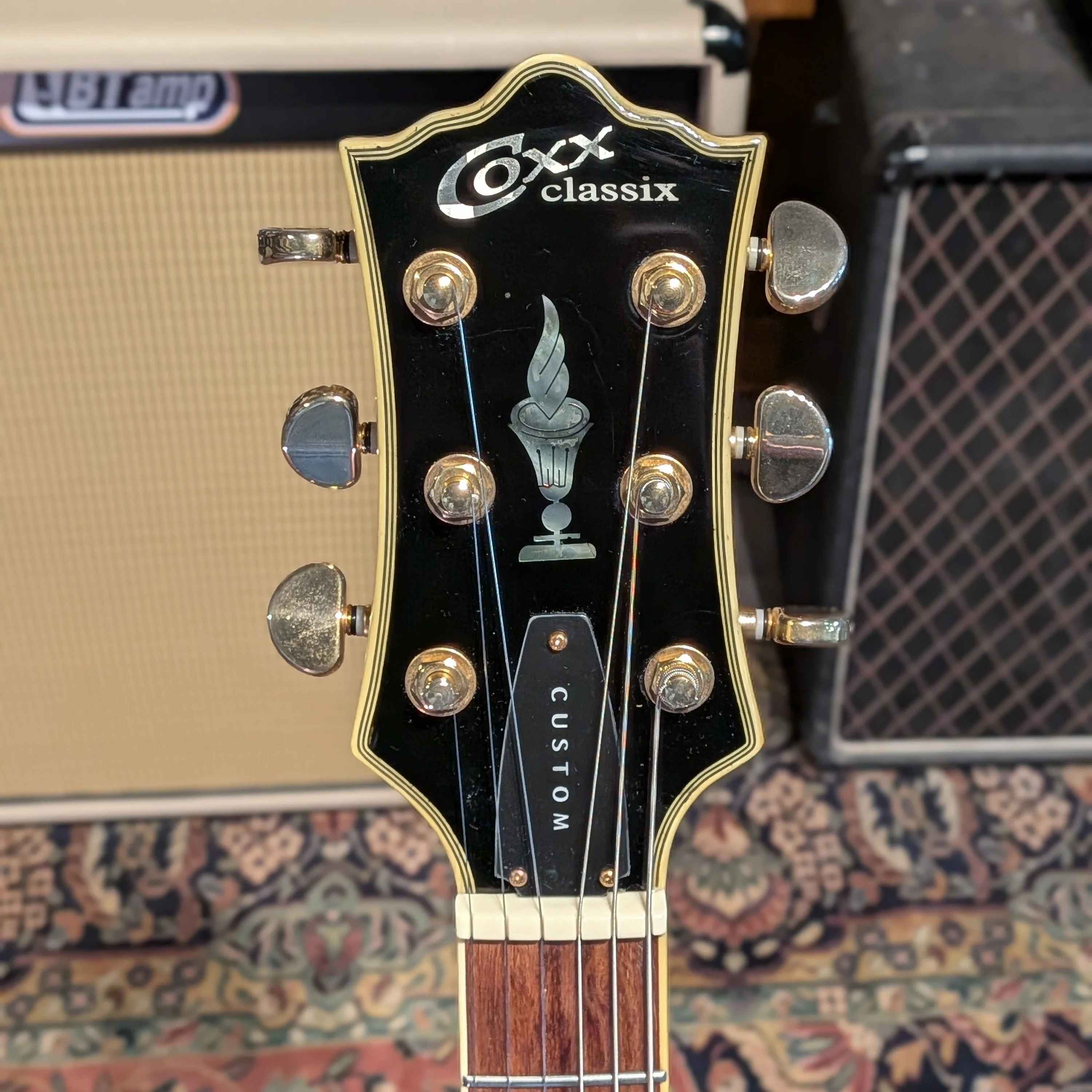 Coxx Classix Custom - Les Paul Style - Black - Image 5