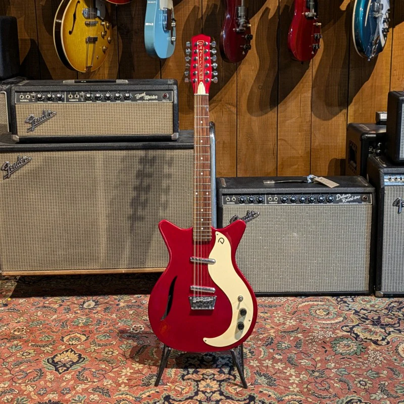Danelectro 59M 12-String 2010s - Red Metallic - Image 3
