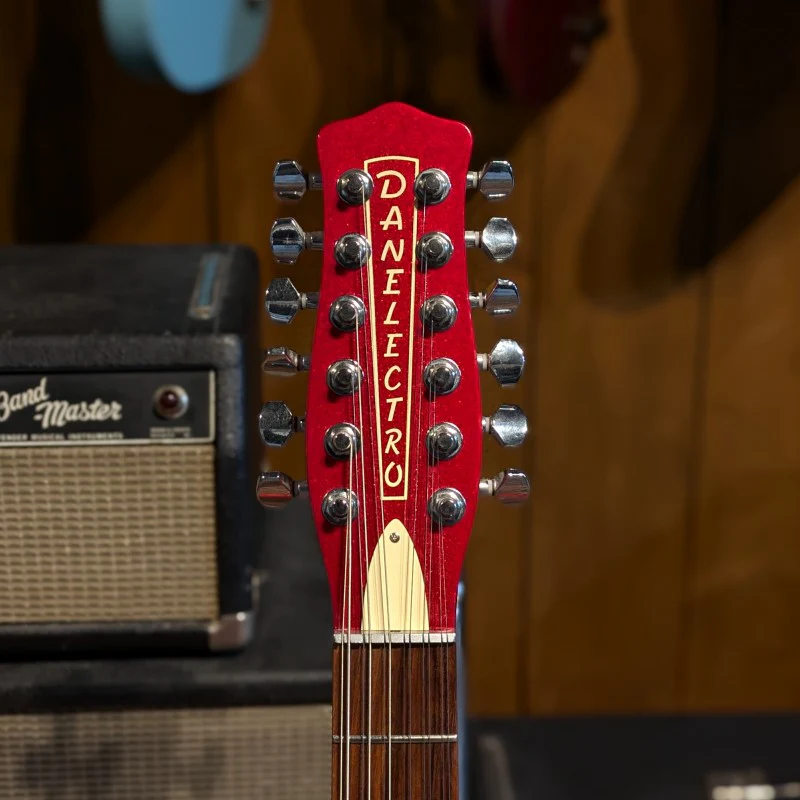 Danelectro 59M 12-String 2010s - Red Metallic - Image 5