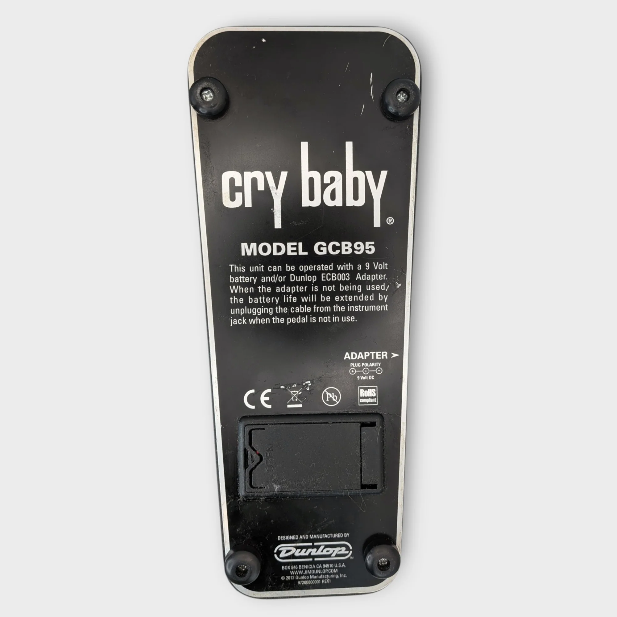 Dunlop GCB95 Cry Baby Standard Wah - Black - Image 4