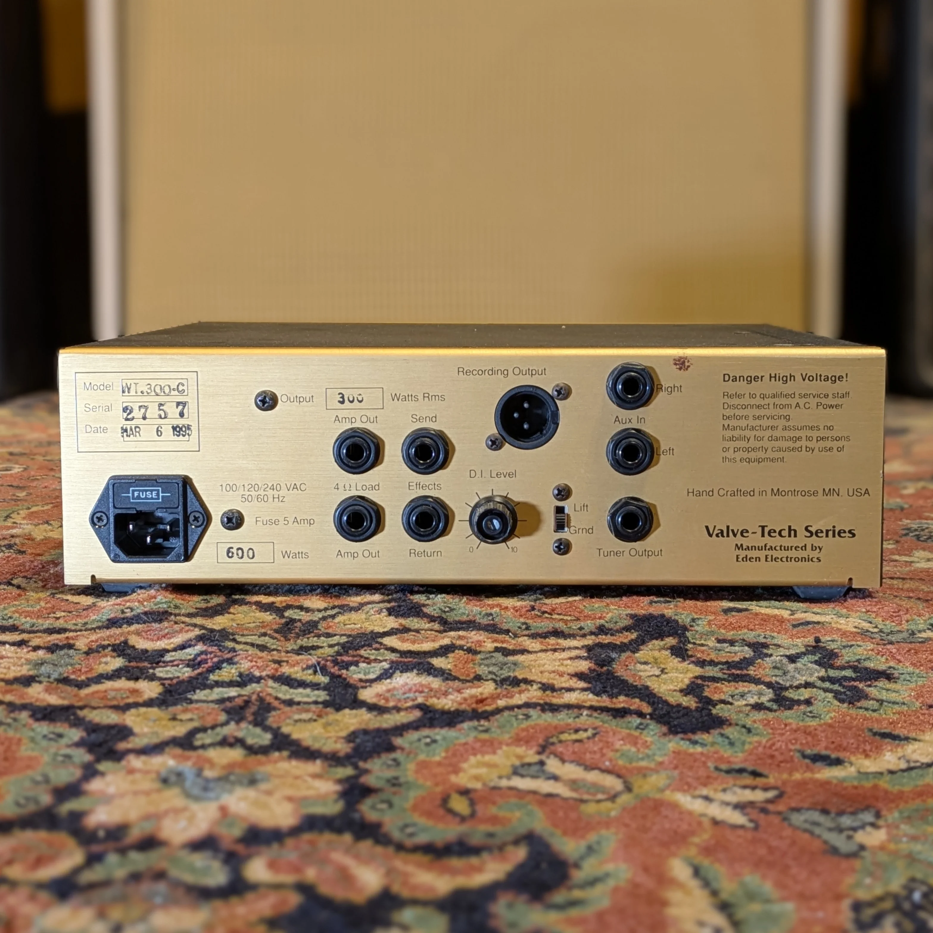 Eden Amplification WT-300 The Traveler 1995 - Image 4