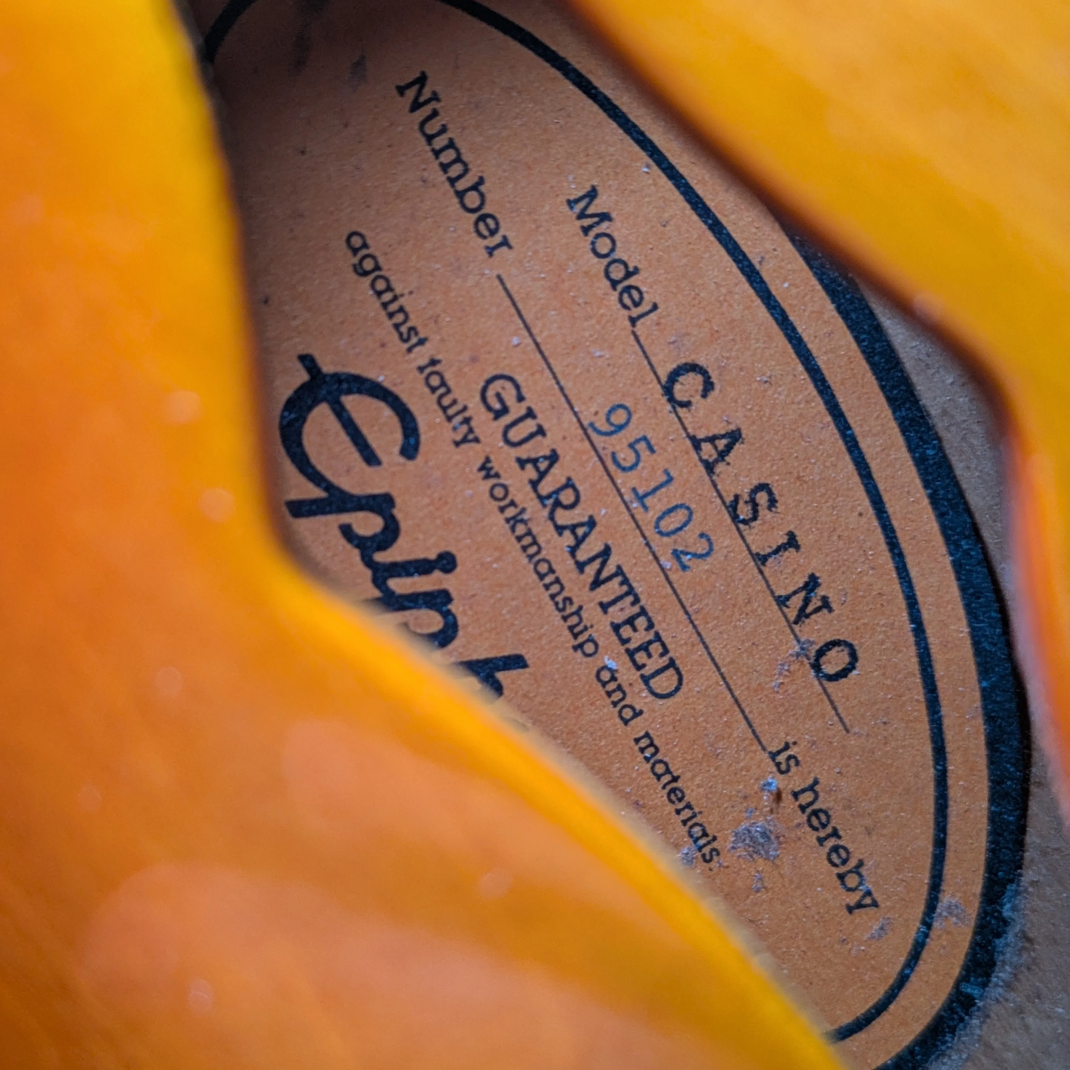 Epiphone Casino (Japanese Domestic) Terada 1989 - Antique Sunburst - Image 9