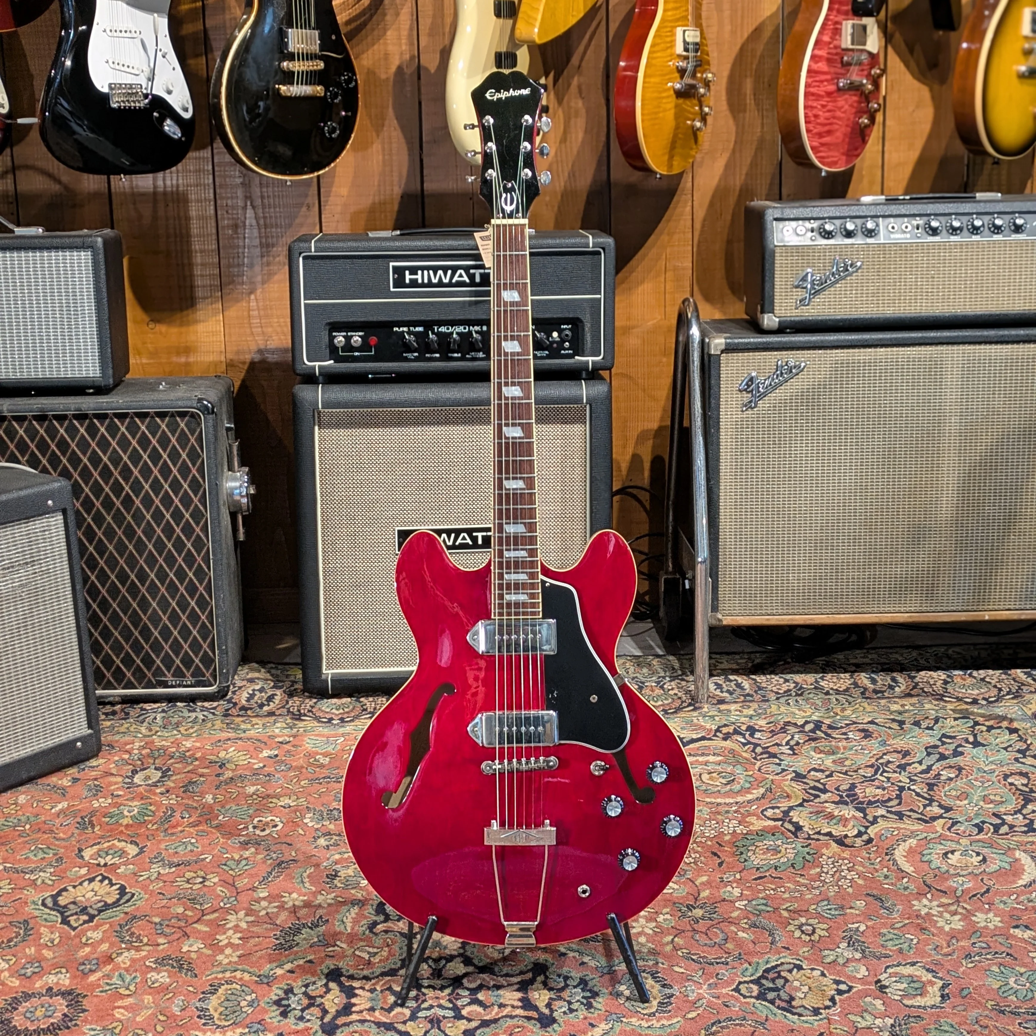 Epiphone Casino Reissue with Rosewood Fretboard 2012 - Cherry - Image 3