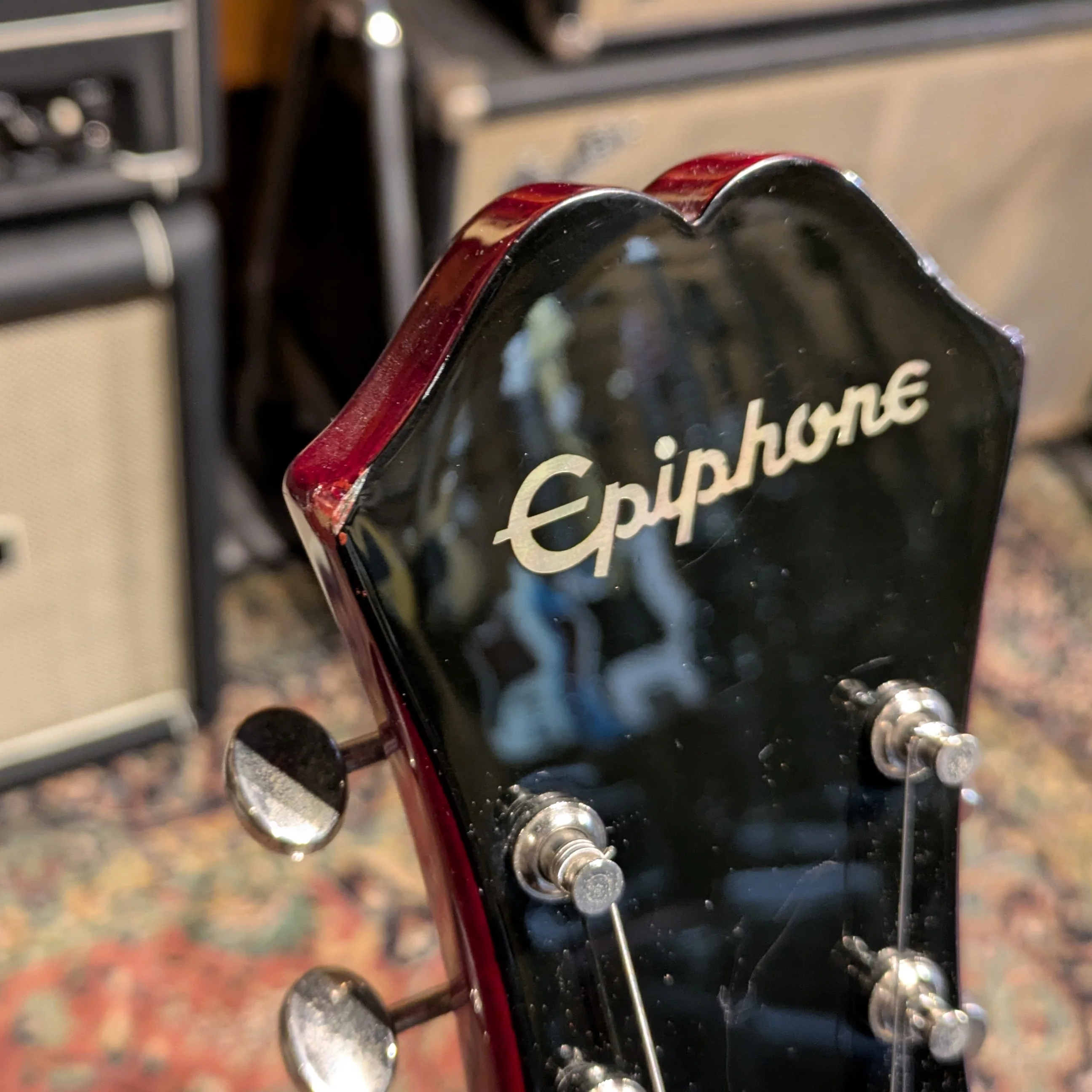 Epiphone Casino Reissue with Rosewood Fretboard 2012 - Cherry - Image 7
