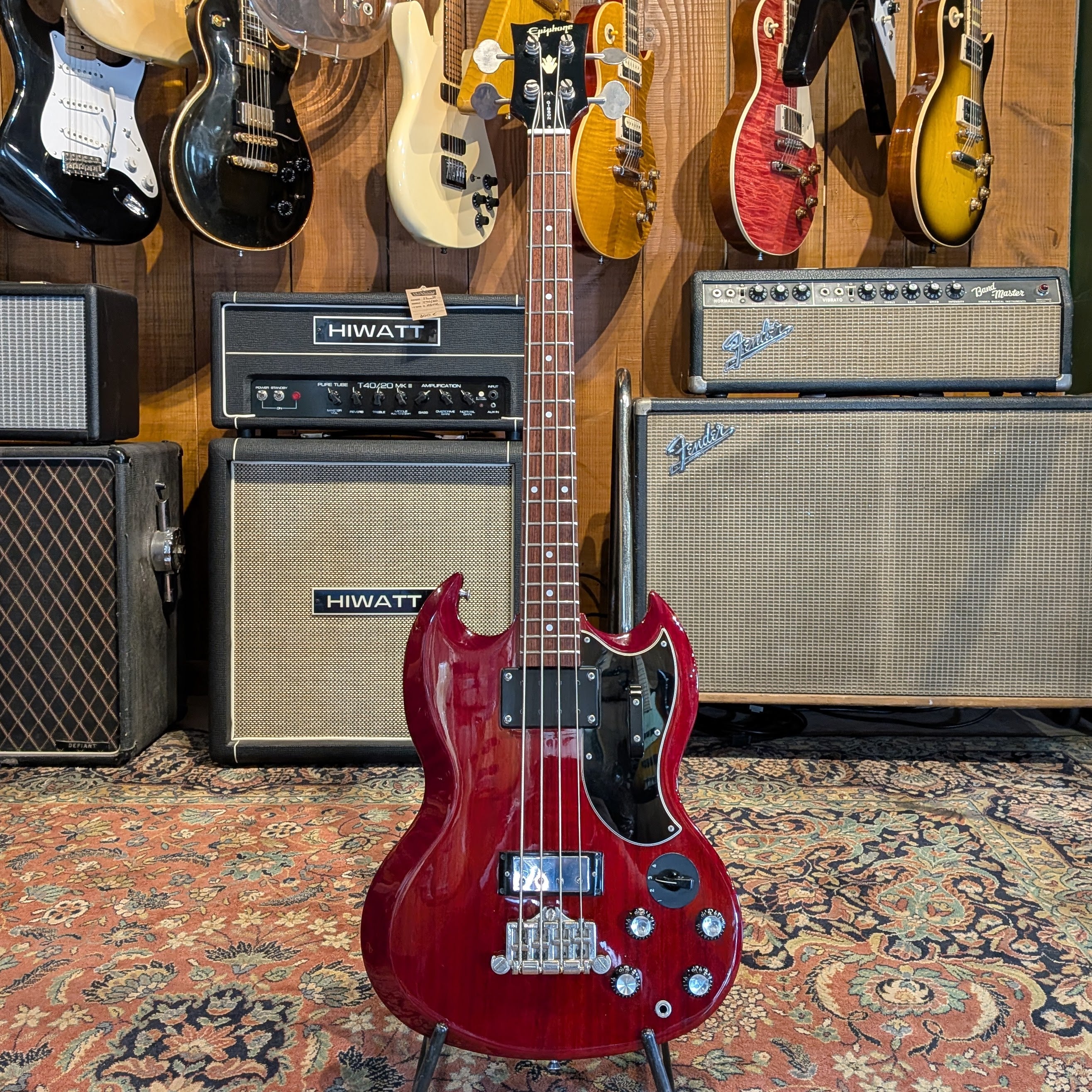 Epiphone EB-3 Bass - Japan - Cherry - Image 3