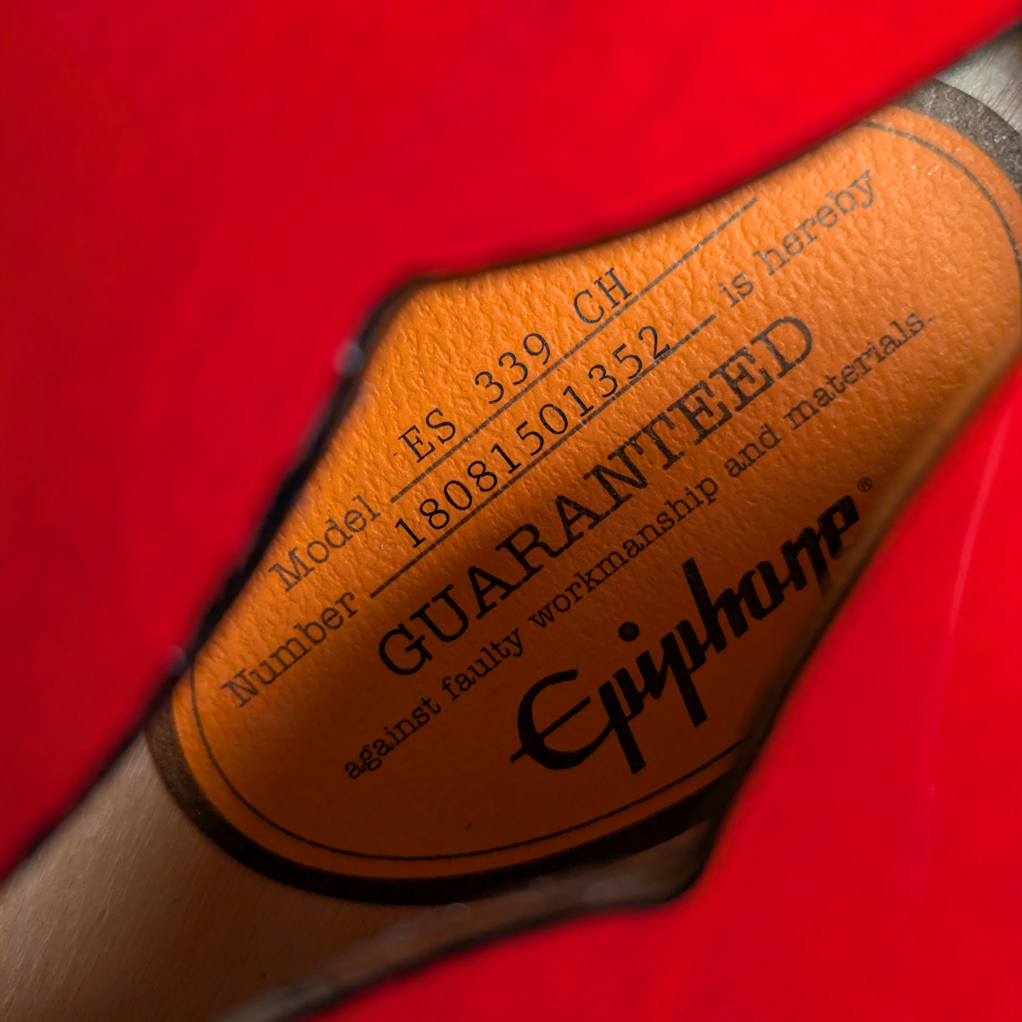 Epiphone ES-339 - Cherry - Image 7