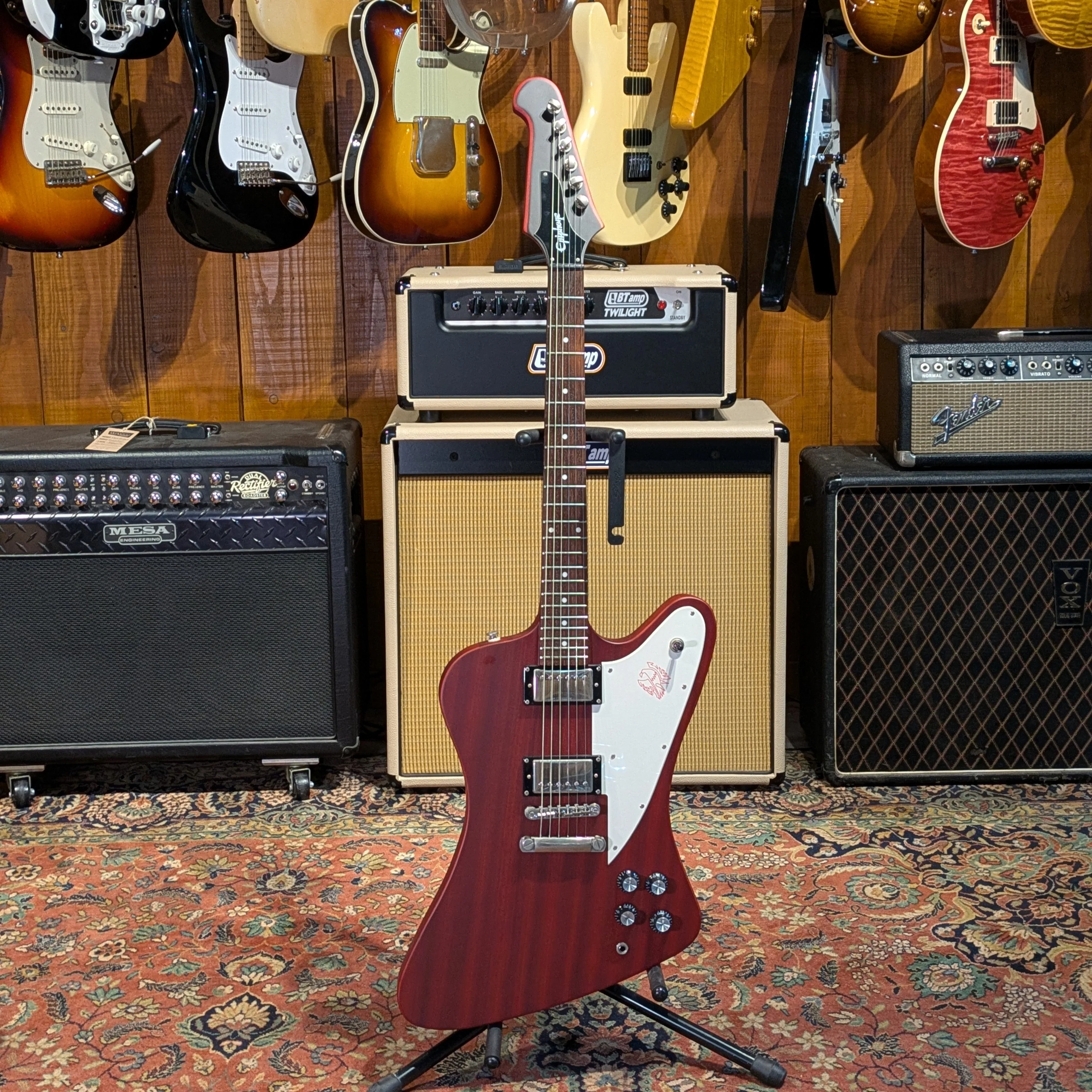 Epiphone Firebird Studio 2006 - 2015 - Worn Cherry - Image 3