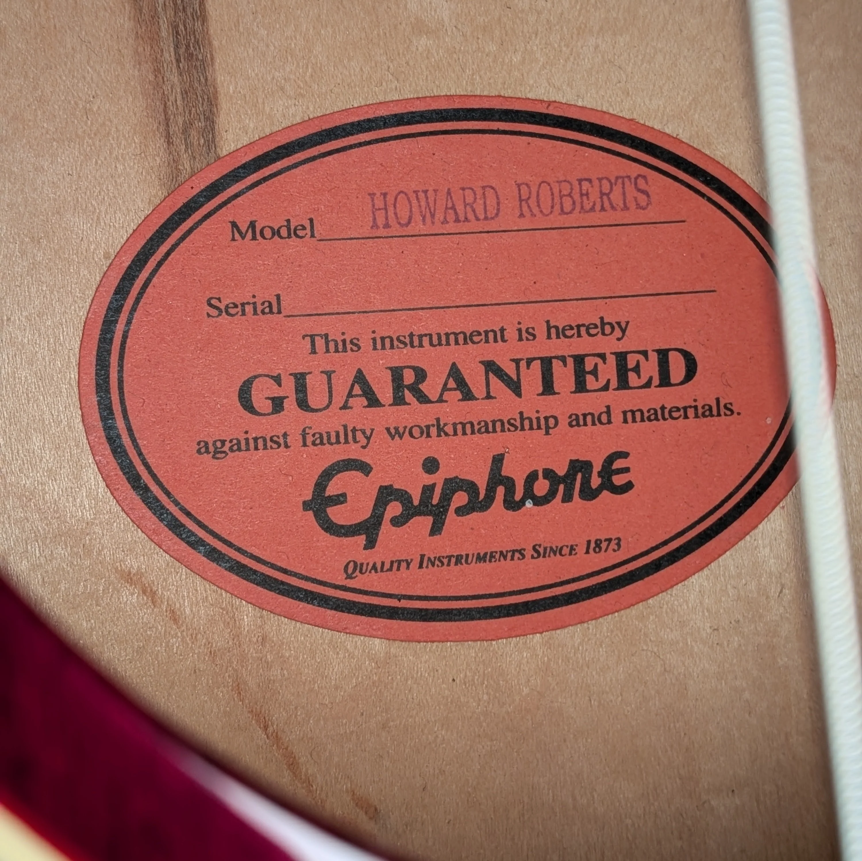 Epiphone Howard Roberts 1997 - Cherry - Image 9