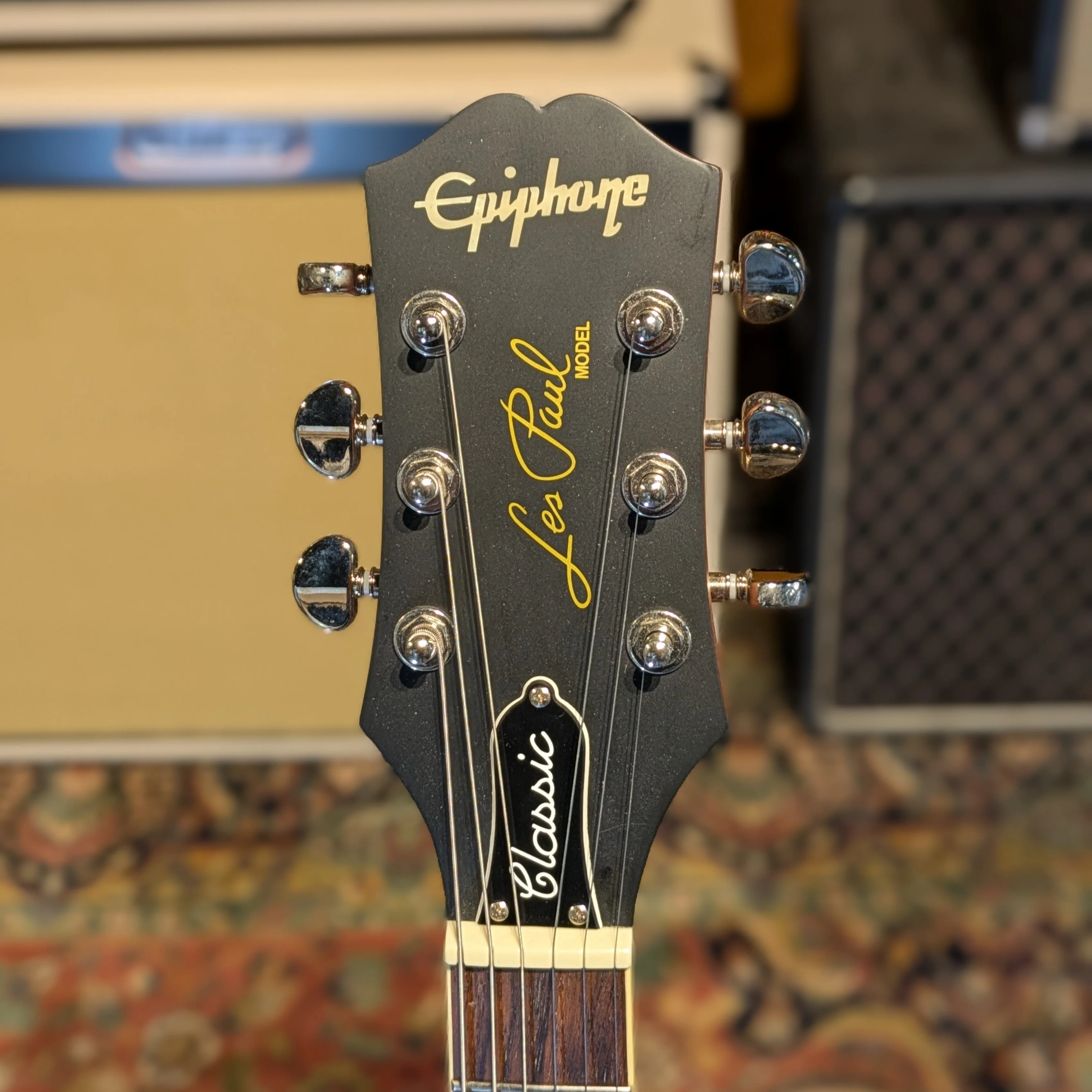 Epiphone Les Paul Classic Worn - Worn Metallic Gold - Image 5