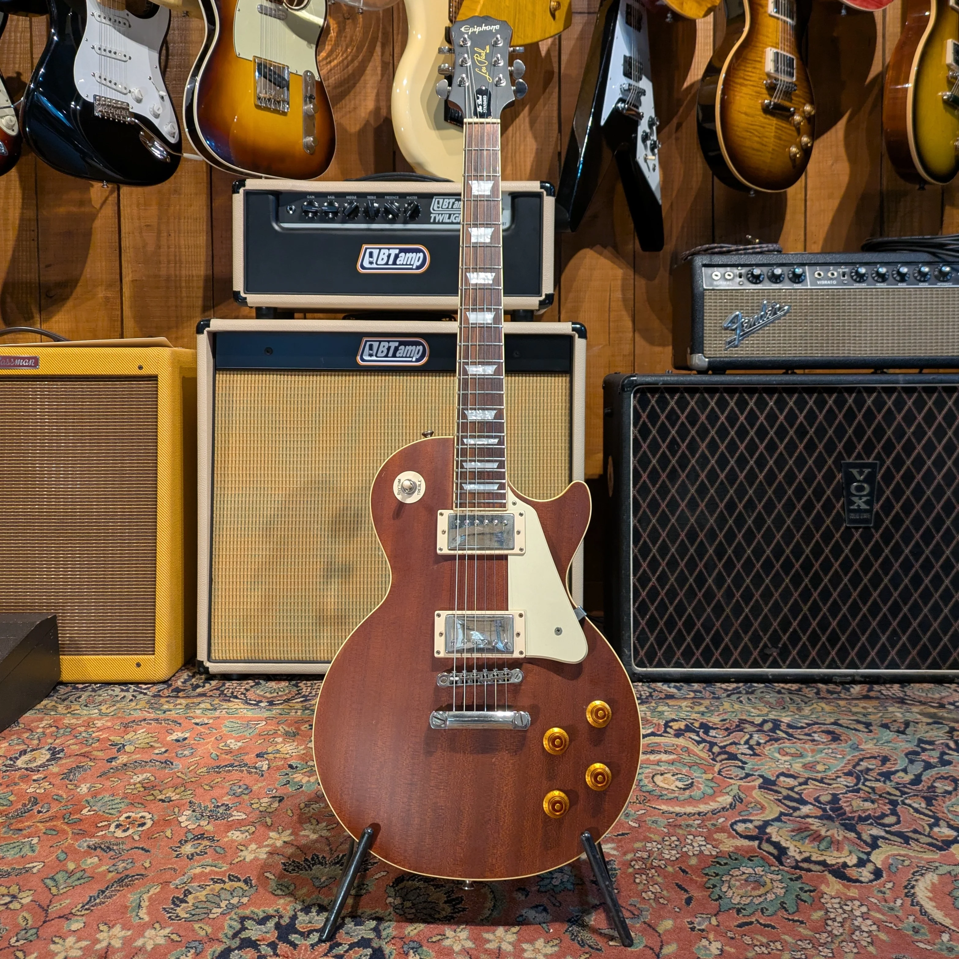 Epiphone Les Paul Standard Limited Edition Mahogany 2009 Worn Brown - Image 3