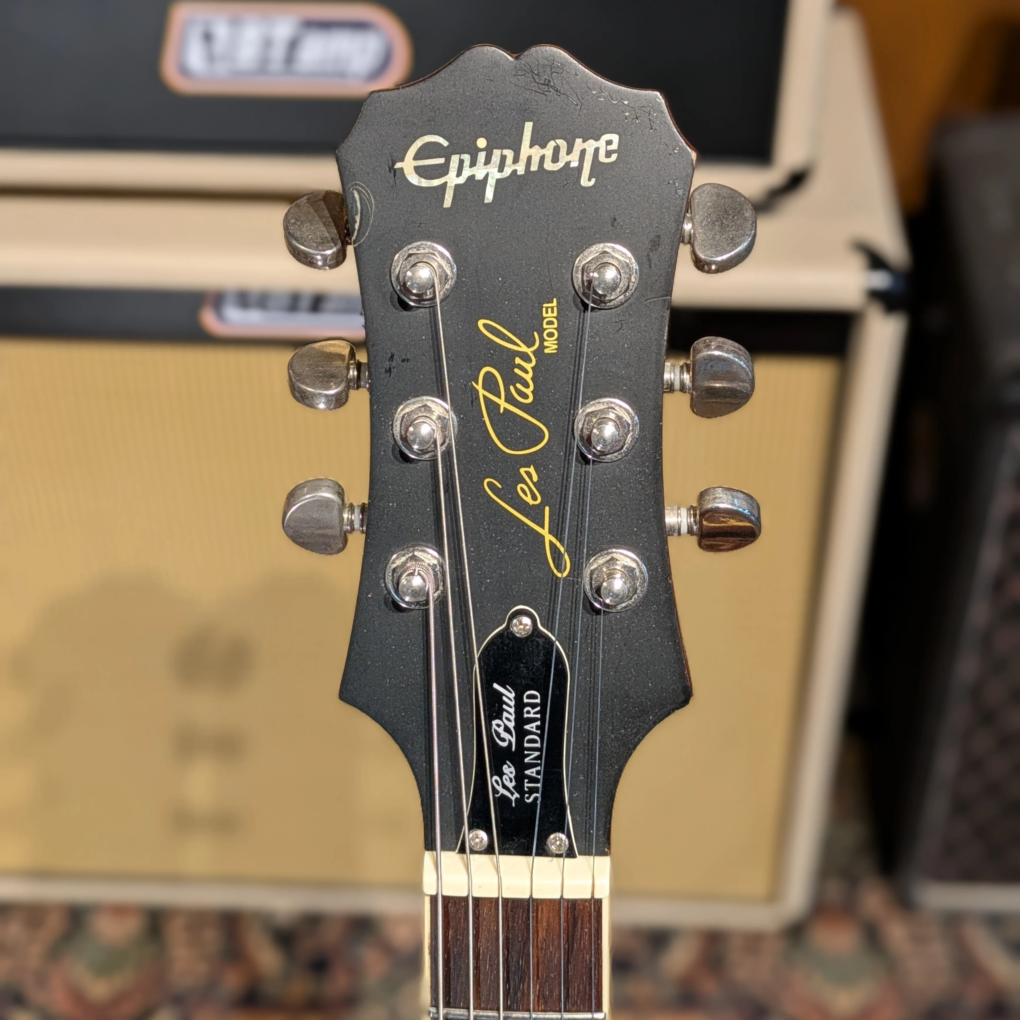 Epiphone Les Paul Standard Limited Edition Mahogany 2009 Worn Brown - Image 5