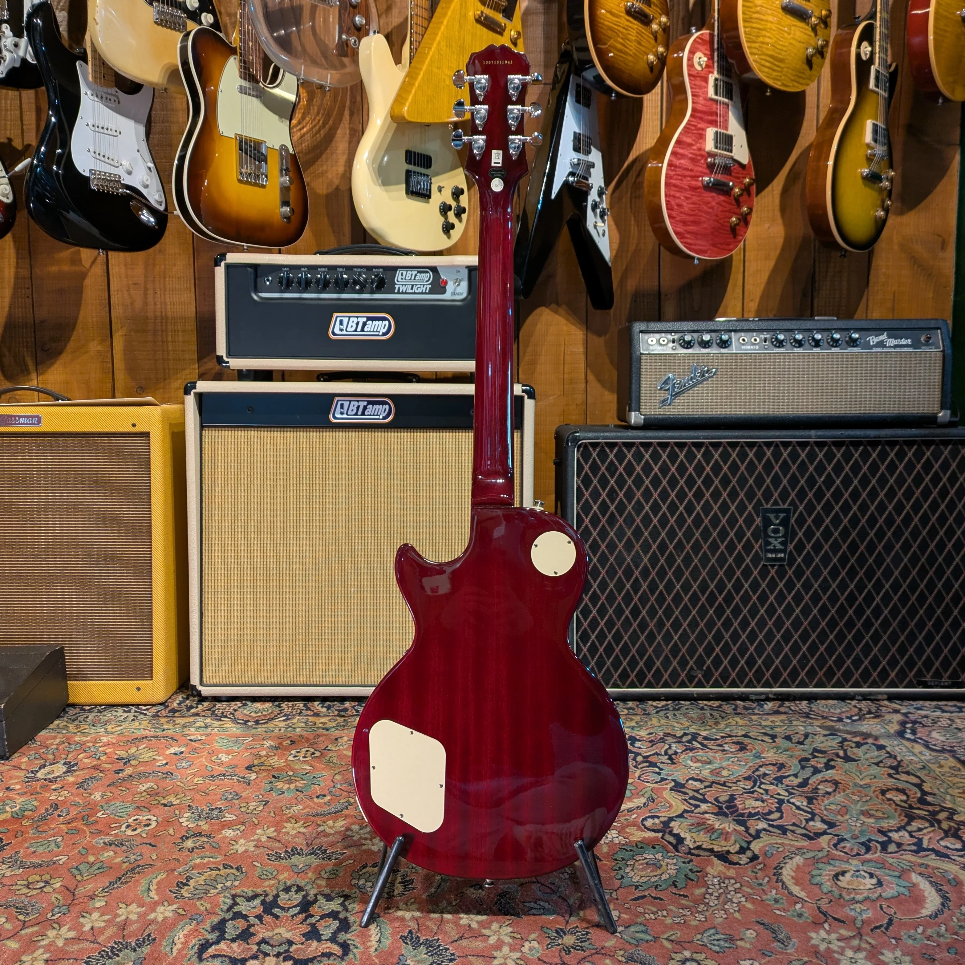 Epiphone Les Paul Standard Plus Top PRO 2013 - Wine Red - Image 4