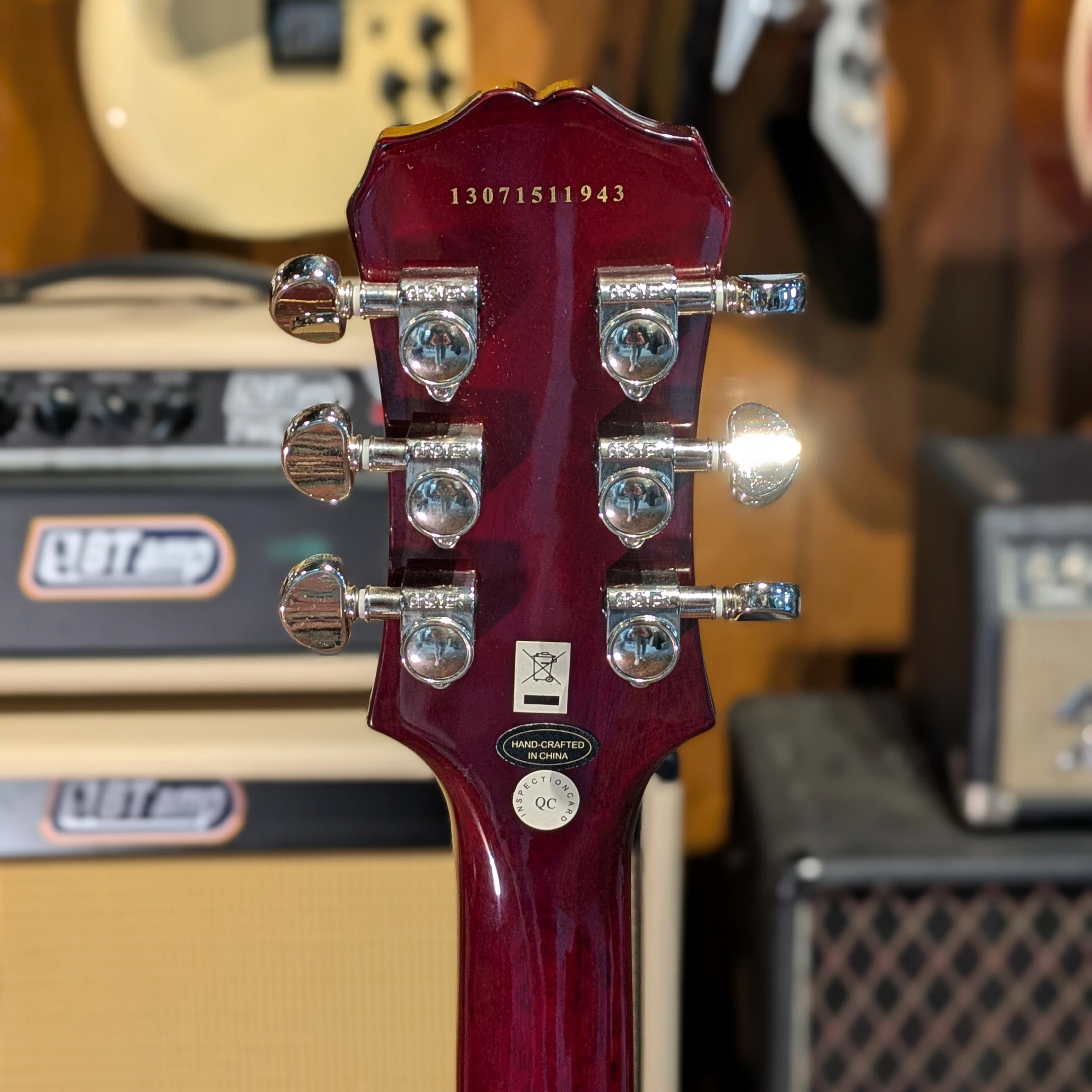 Epiphone Les Paul Standard Plus Top PRO 2013 - Wine Red - Image 6