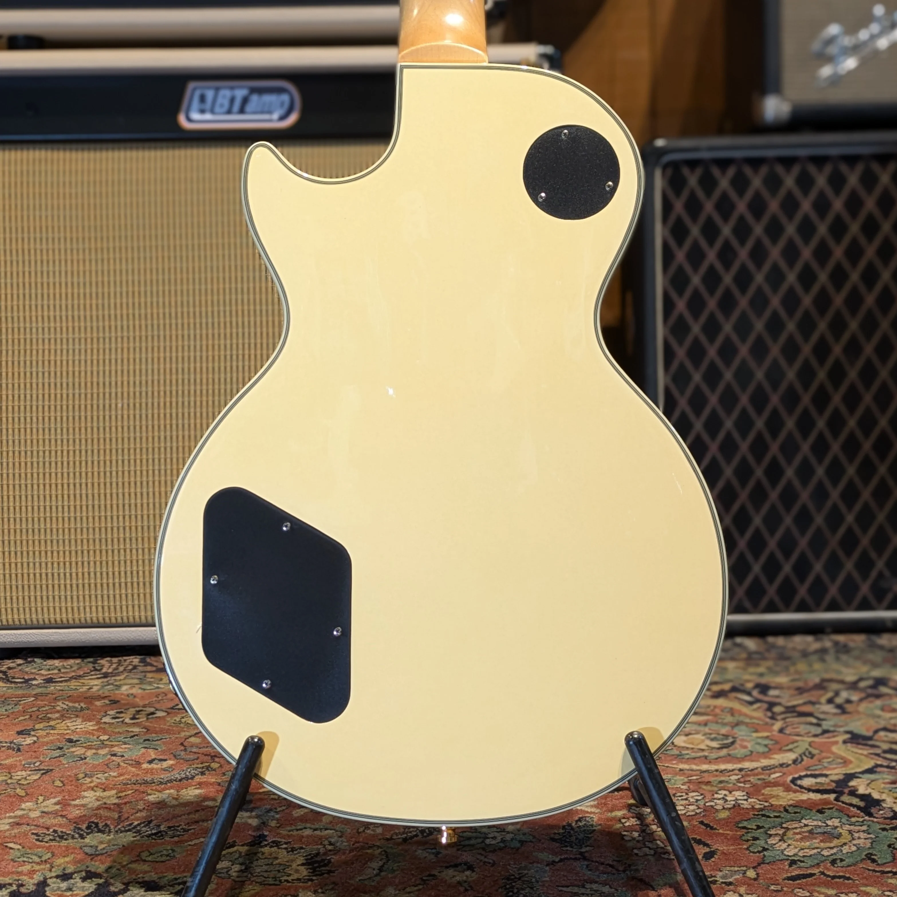 Epiphone Zakk Wylde Signature Les Paul Custom 2004 - Antique Ivory with Bullseye - Image 2