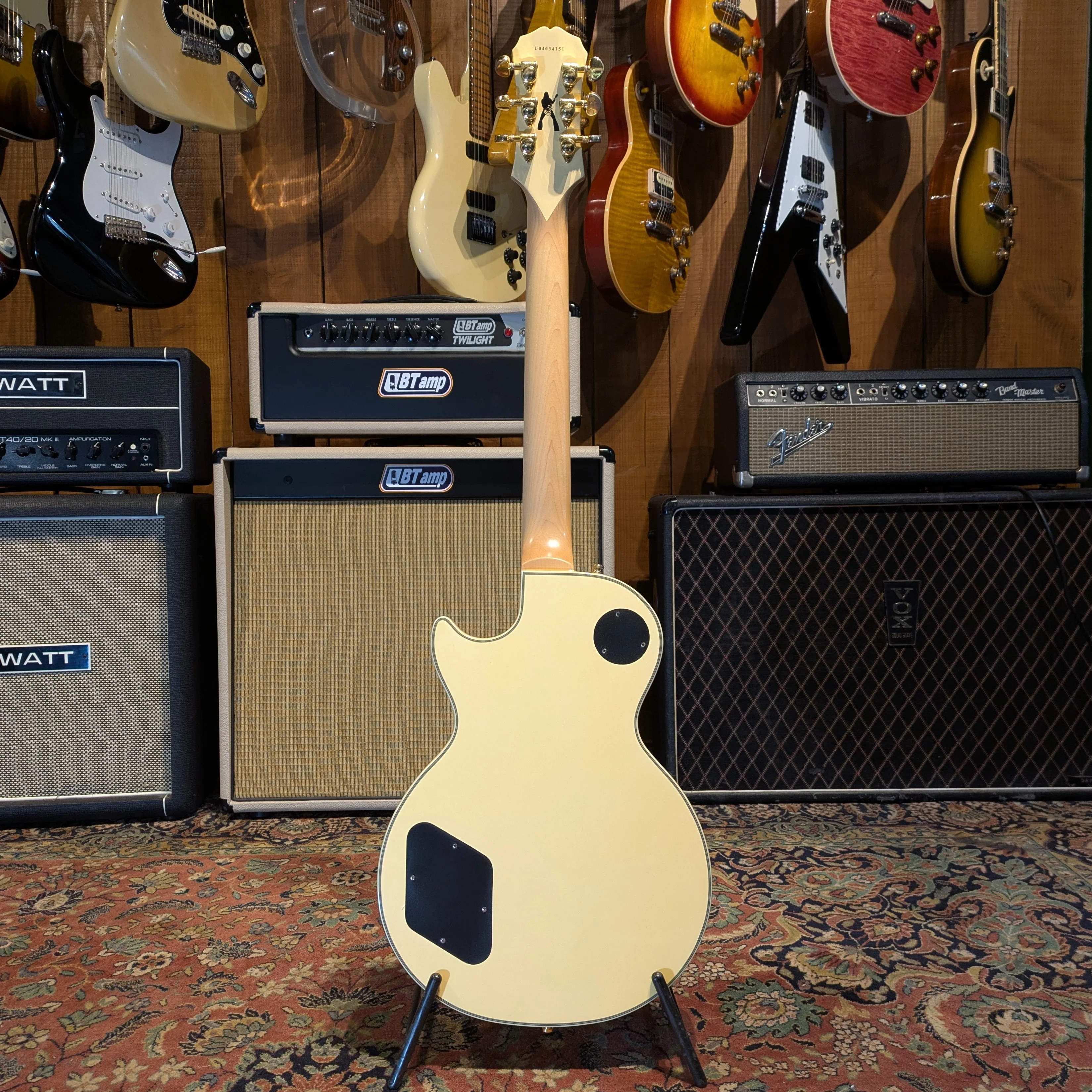 Epiphone Zakk Wylde Signature Les Paul Custom 2004 - Antique Ivory with Bullseye - Image 5