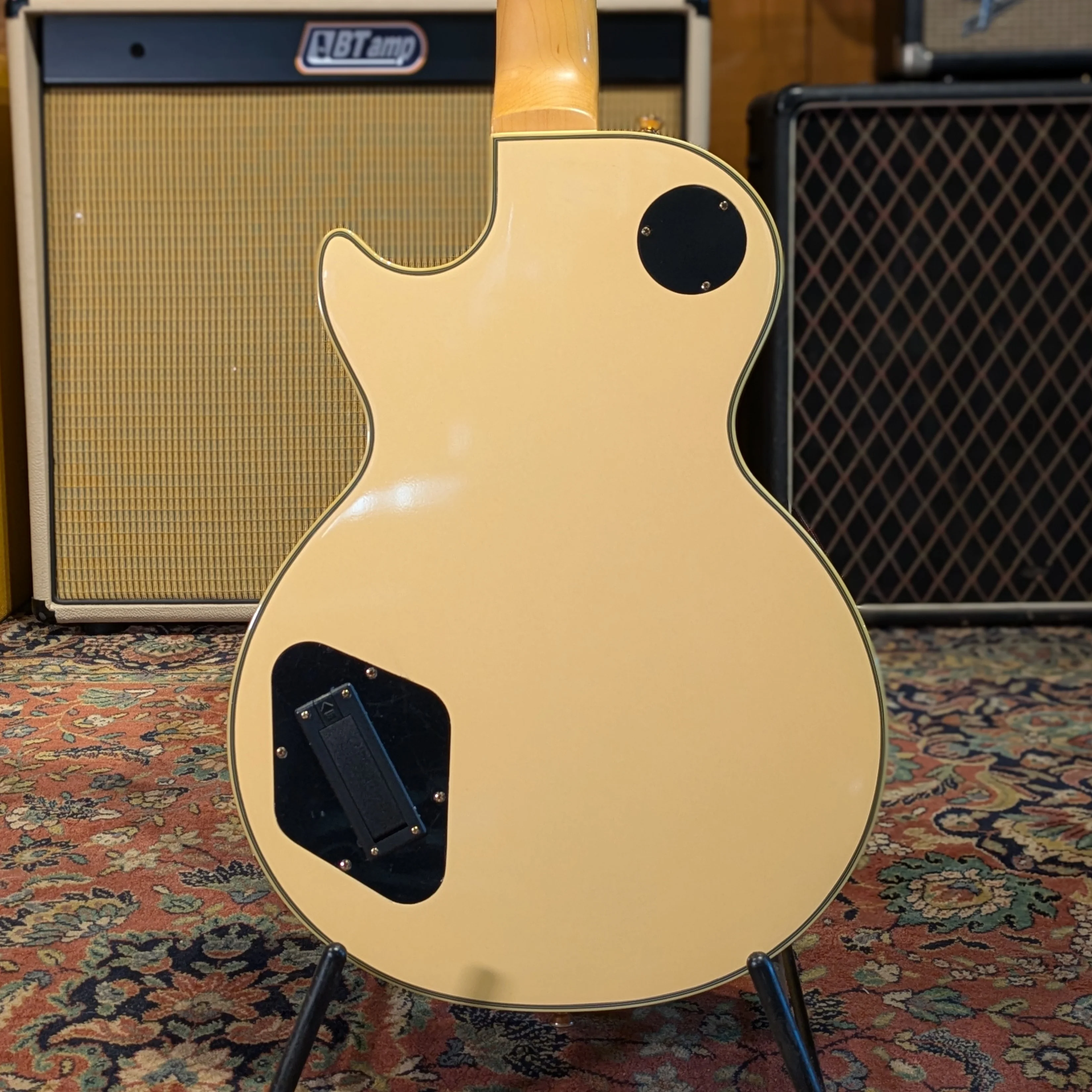Epiphone Zakk Wylde Signature Les Paul Custom 2013 - Antique Ivory with Bullseye - Image 2