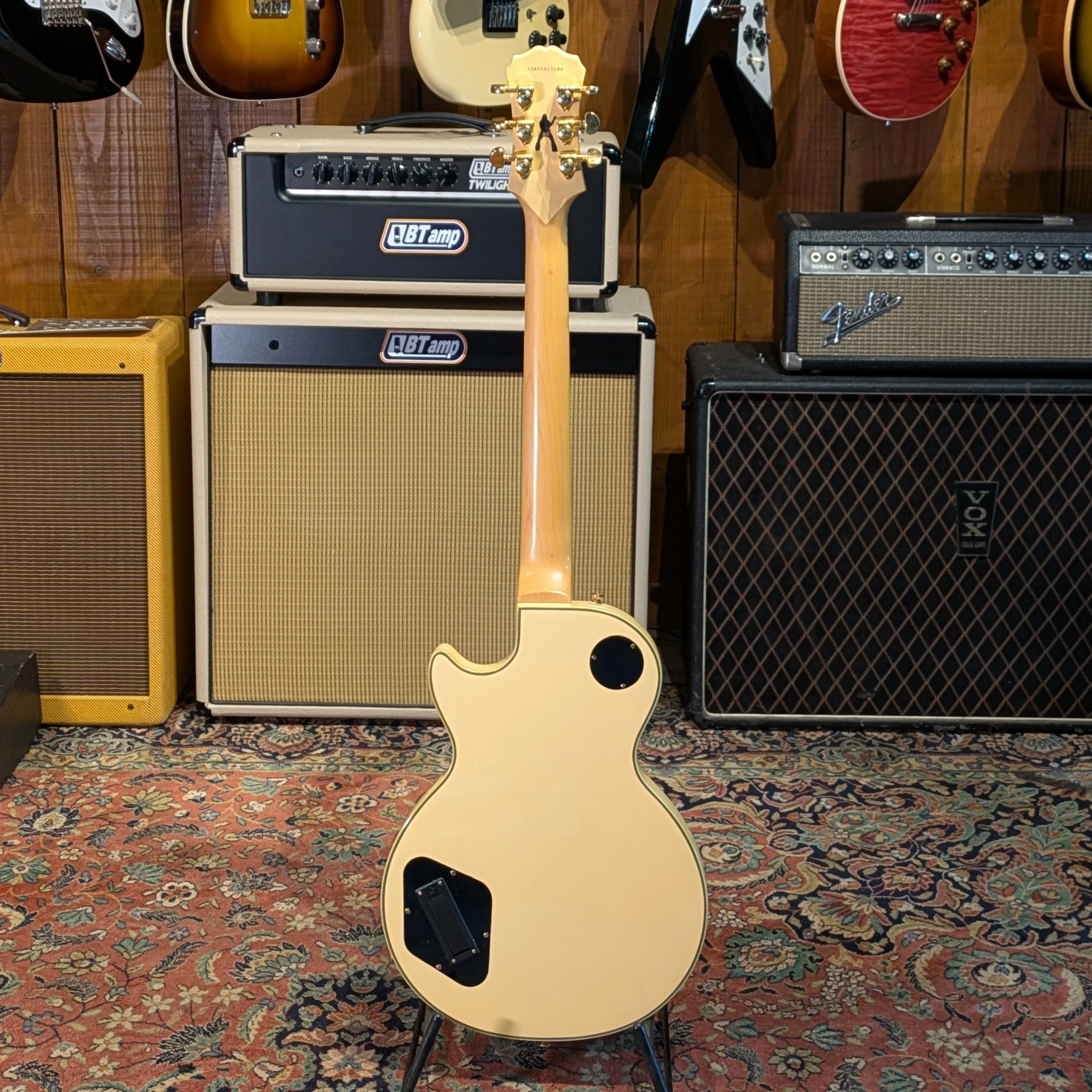 Epiphone Zakk Wylde Signature Les Paul Custom 2013 - Antique Ivory with Bullseye - Image 4