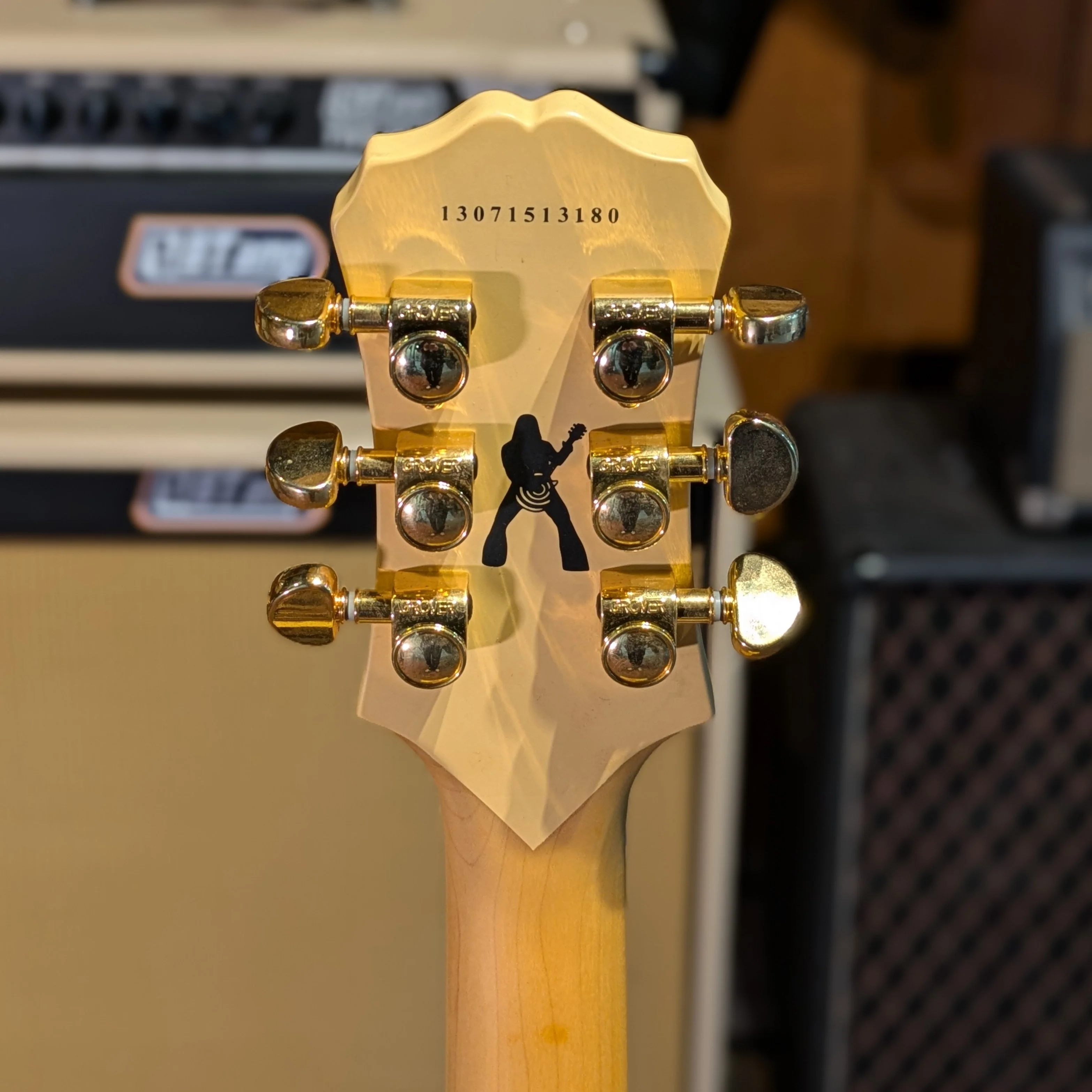 Epiphone Zakk Wylde Signature Les Paul Custom 2013 - Antique Ivory with Bullseye - Image 6