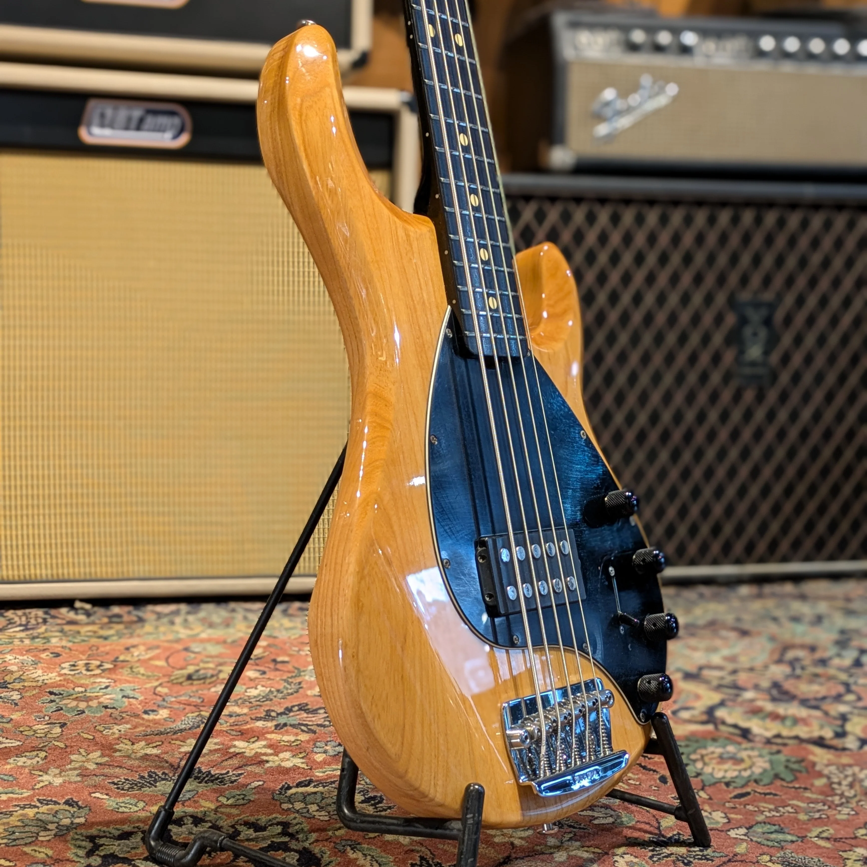Ernie Ball Music Man Musicman Stingray 5H 2007 with Status Graphite neck- Natural - Image 2
