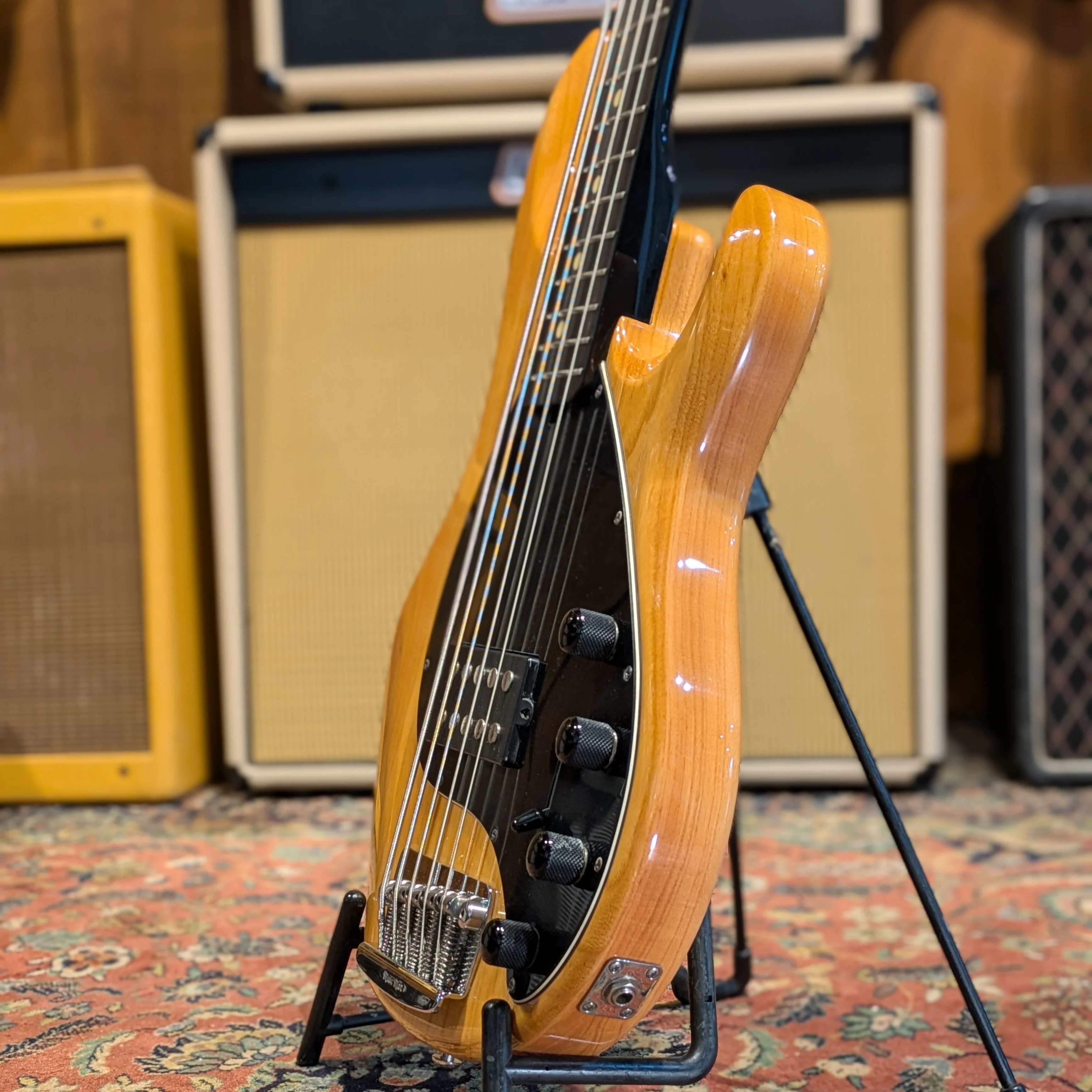 Ernie Ball Music Man Musicman Stingray 5H 2007 with Status Graphite neck- Natural - Image 4