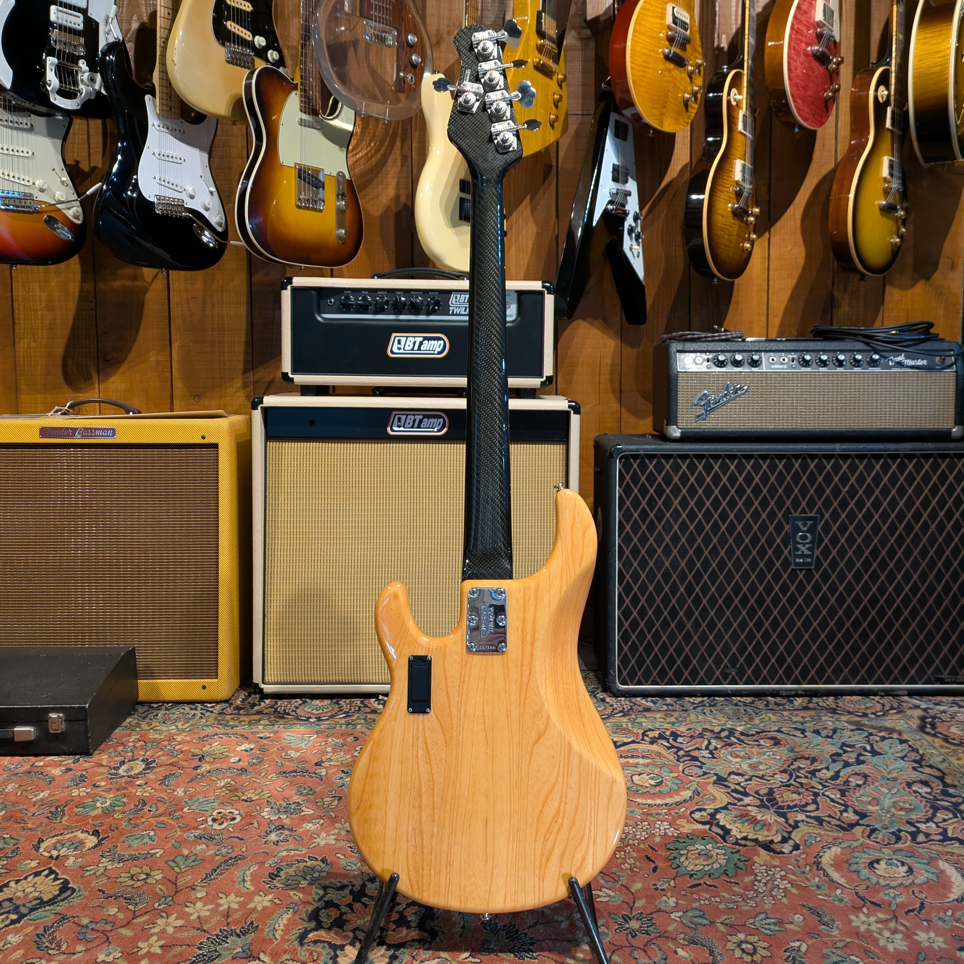 Ernie Ball Music Man Musicman Stingray 5H 2007 with Status Graphite neck- Natural - Image 6