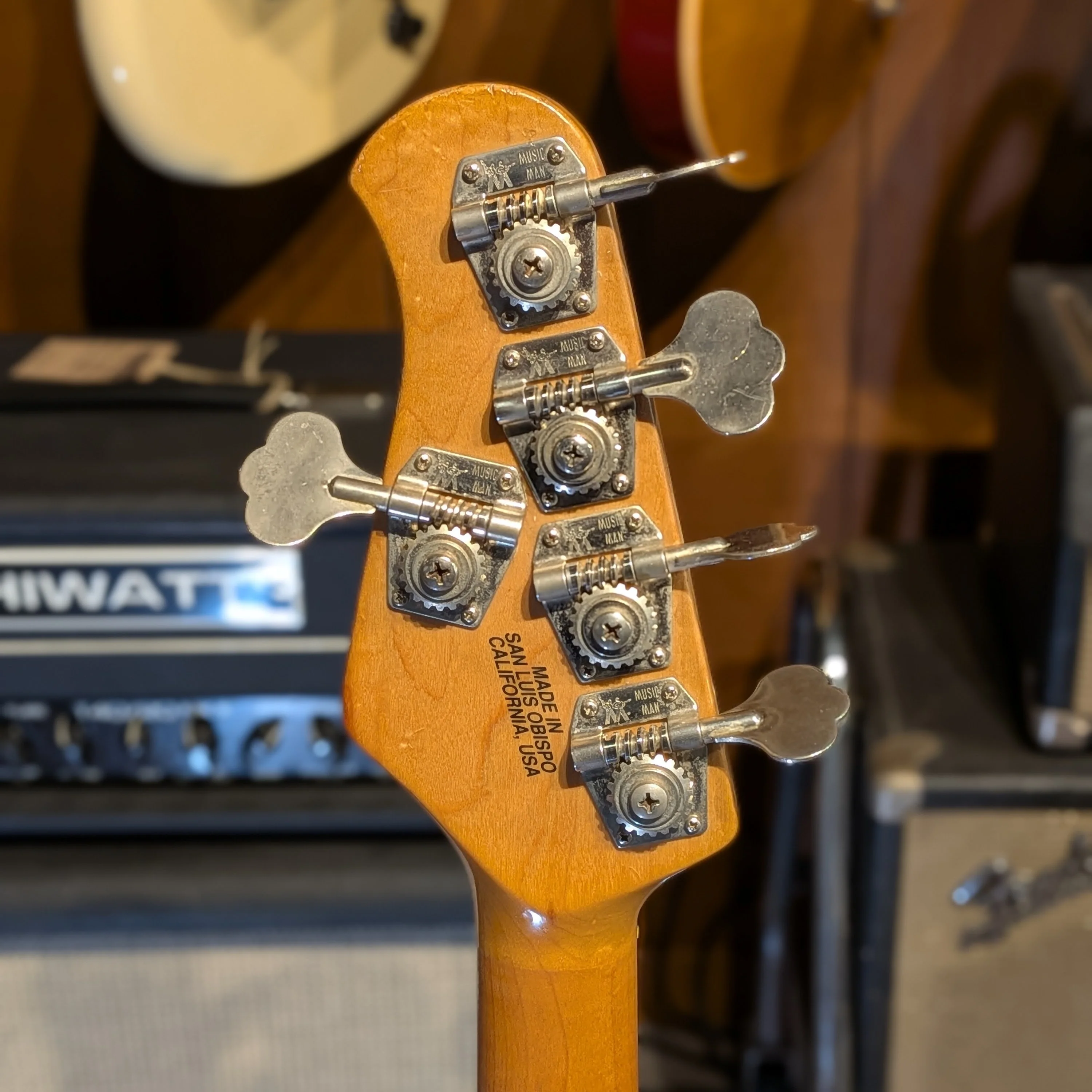 Ernie Ball Music Man StingRay 5 H with Maple Fretboard 1993 - Natural - Image 11