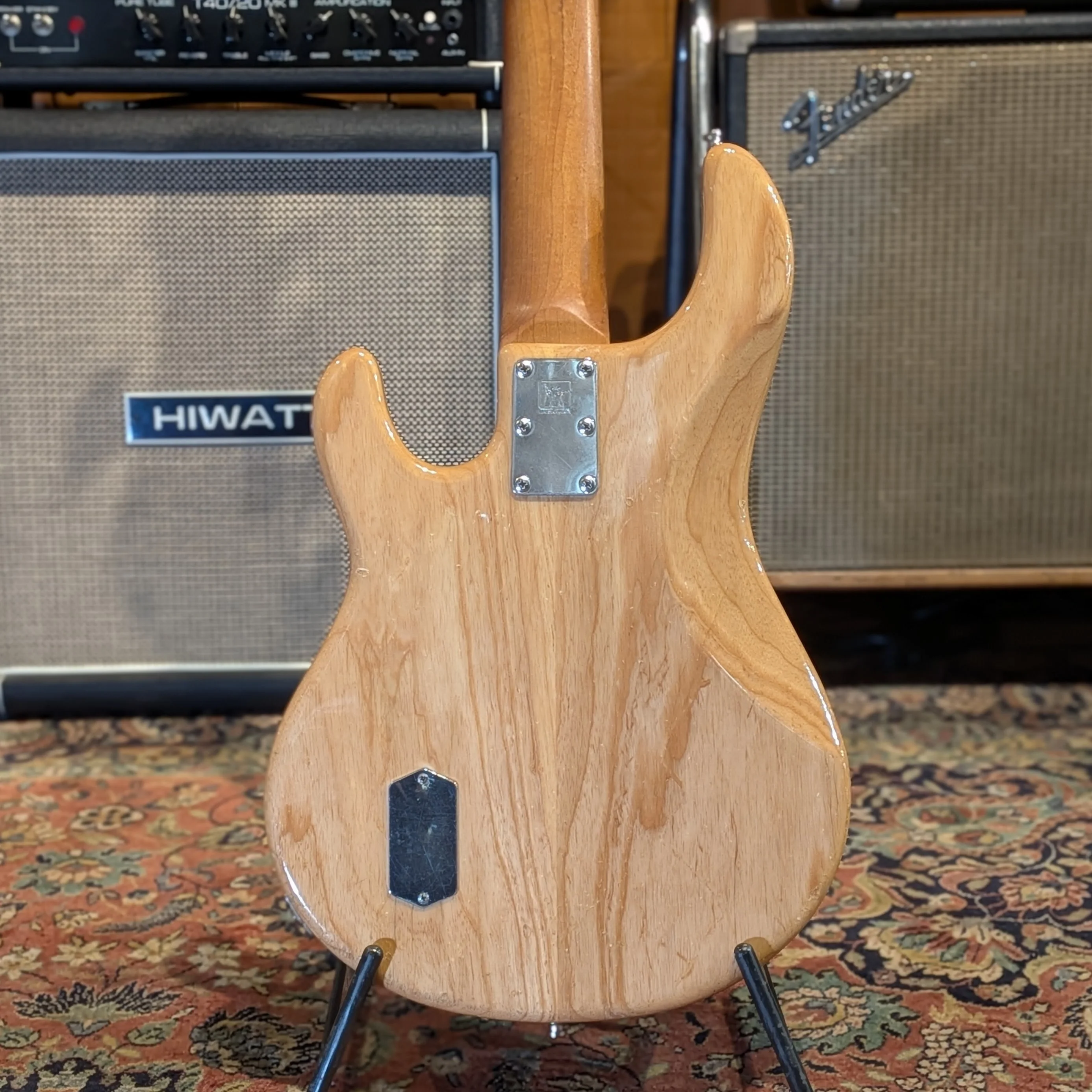 Ernie Ball Music Man StingRay 5 H with Maple Fretboard 1993 - Natural - Image 3