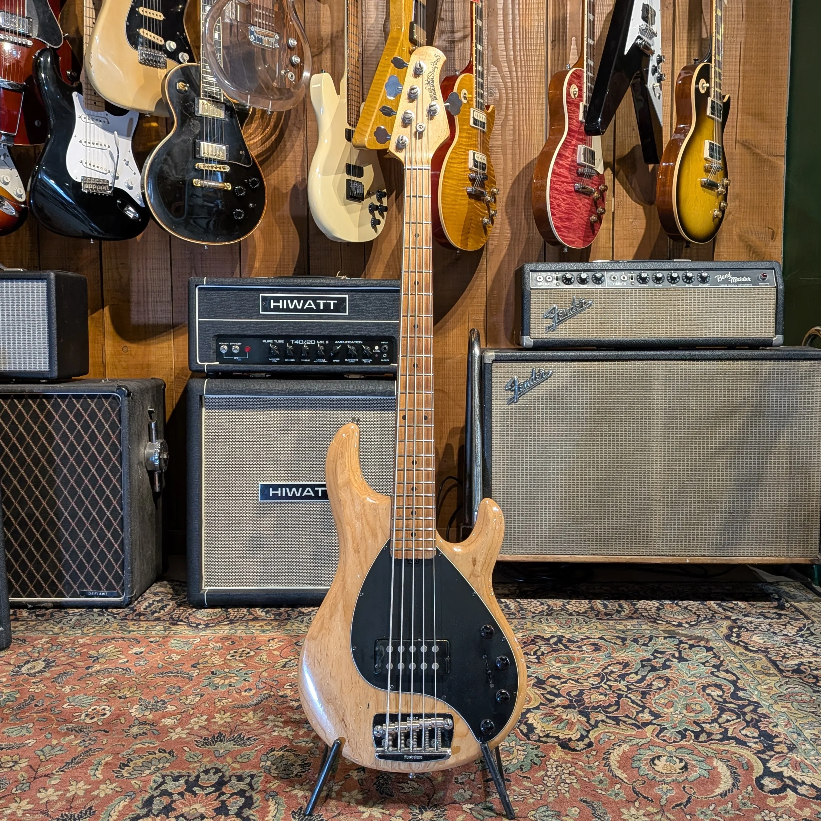 Ernie Ball Music Man StingRay 5 H with Maple Fretboard 1993 - Natural - Image 6