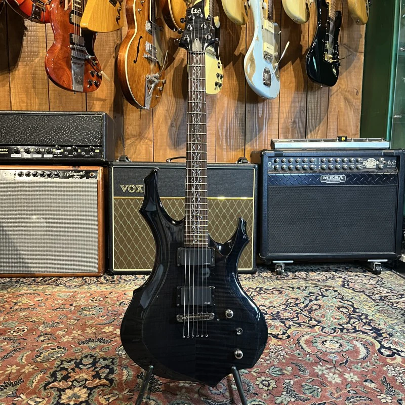 ESP LTD F-400 FM 2004 - 2008 - See Thru Black - Image 3