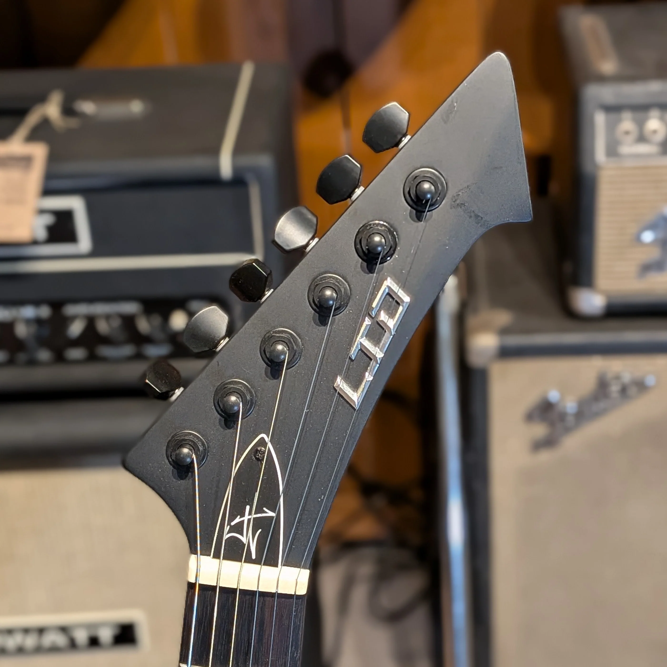 ESP LTD Snakebyte James Hetfield Signature - Black Satin - Image 5