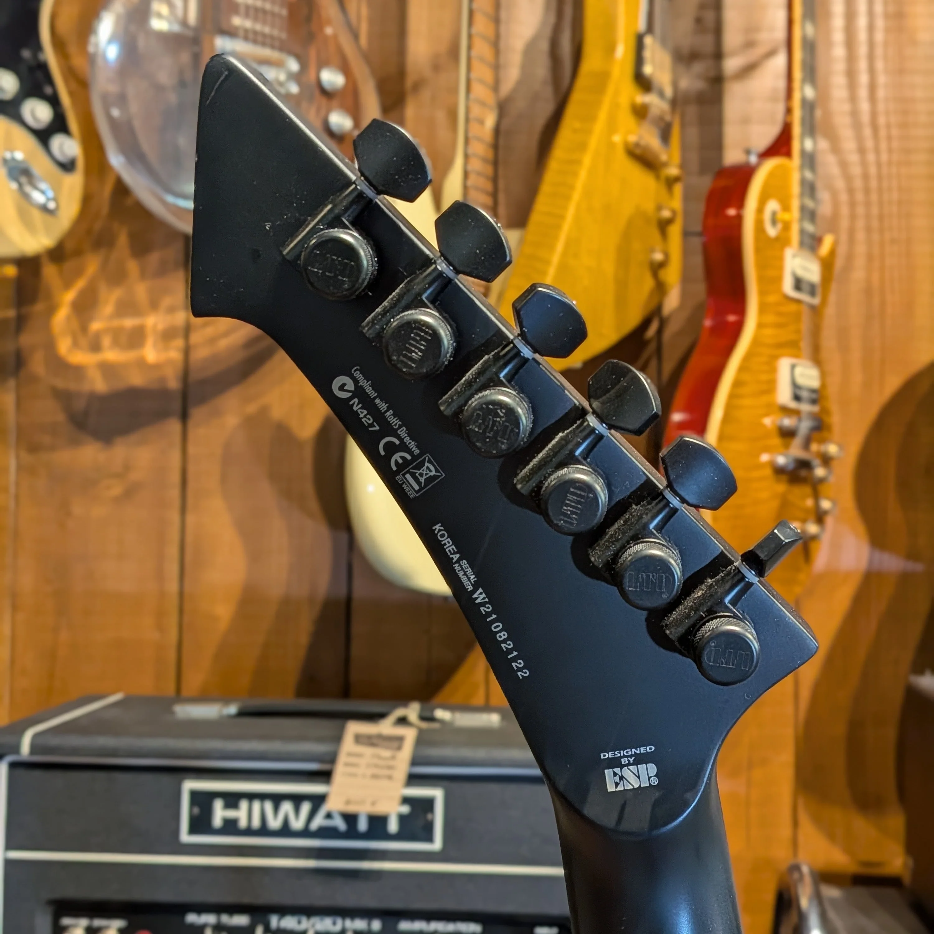 ESP LTD Snakebyte James Hetfield Signature - Black Satin - Image 6