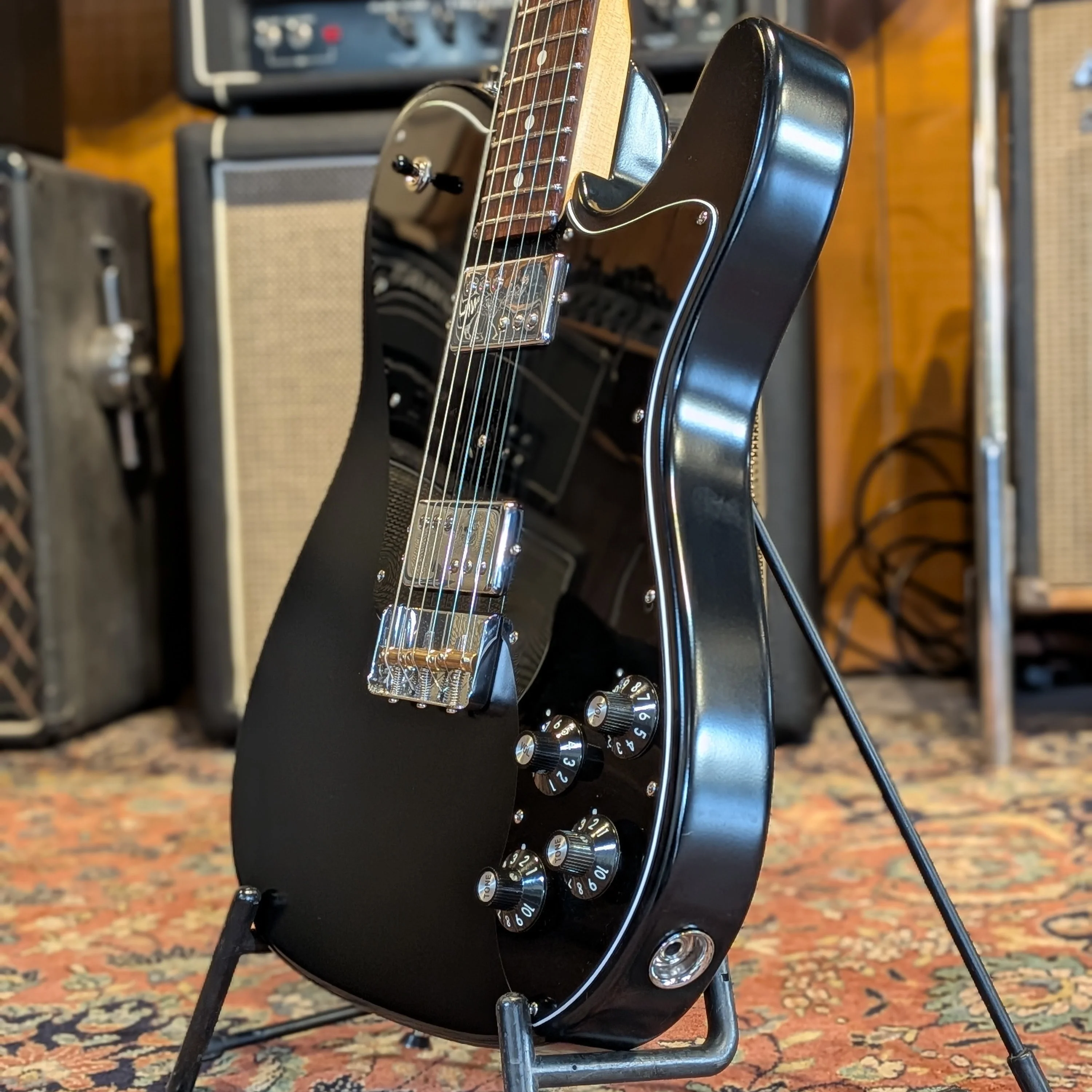 Fender American Professional II Telecaster Deluxe with Rosewood Fretboard 2020 - Black Satin Refin - Image 4