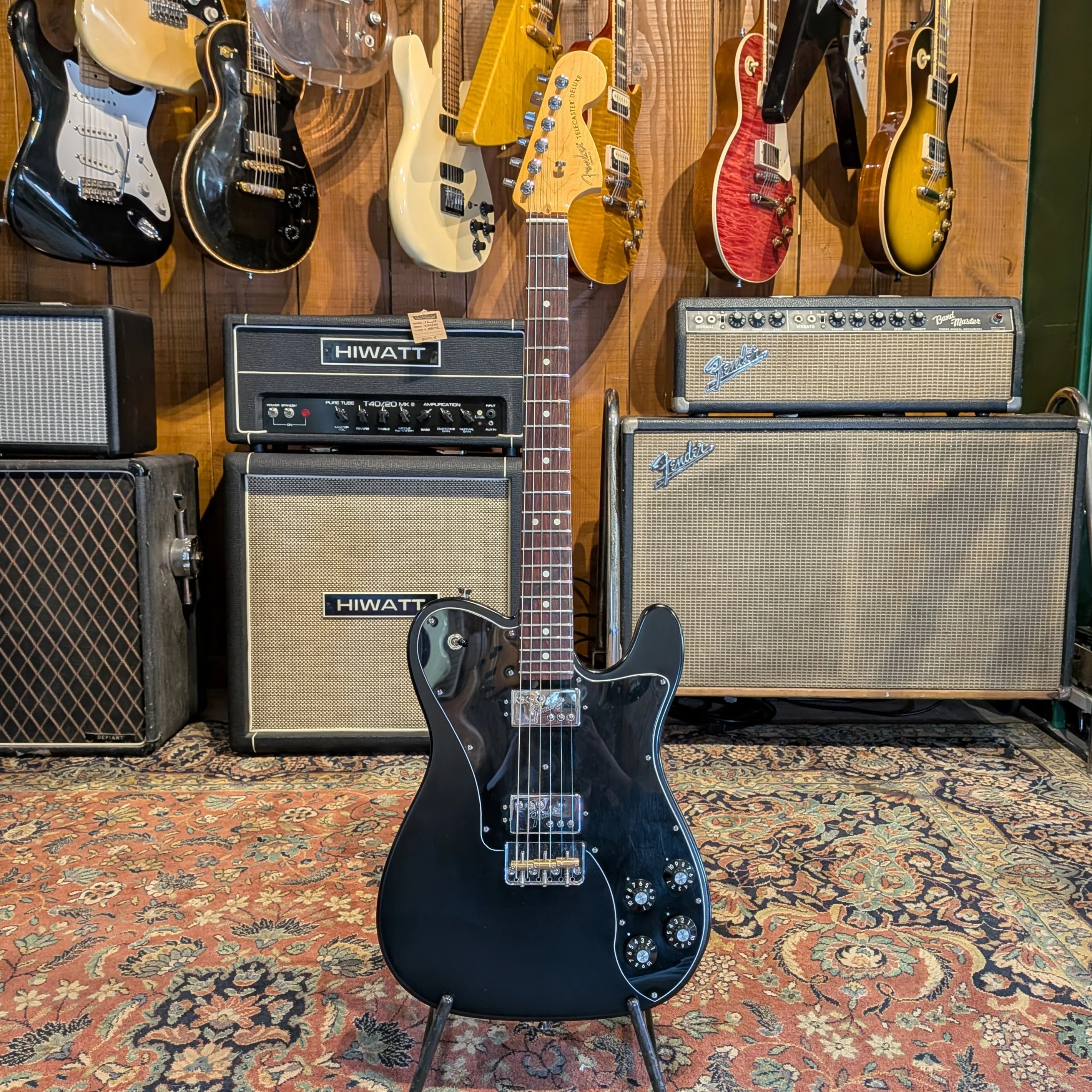 Fender American Professional II Telecaster Deluxe with Rosewood Fretboard 2020 - Black Satin Refin - Image 5