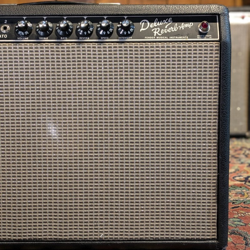 Fender Deluxe Reverb 2-Channel 22-Watt 1x12" Guitar Combo 1966 - Black Panel - Image 8