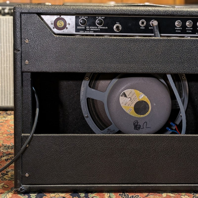 Fender Deluxe Reverb 2-Channel 22-Watt 1x12" Guitar Combo 1966 - Black Panel - Image 9