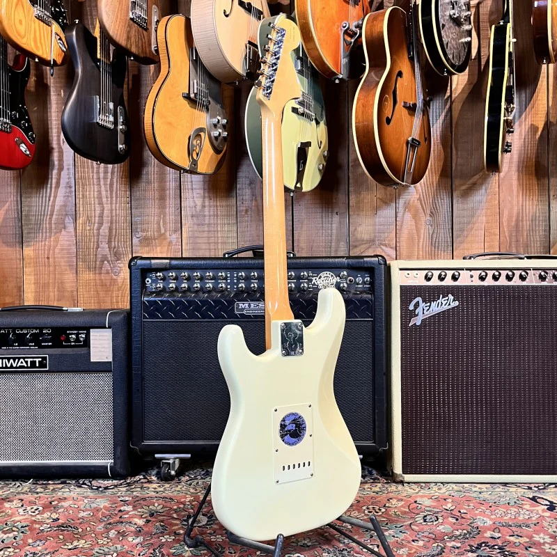 FENDER JIMI HENDRIX VOODOO STRATOCASTER 1997 OLYMPIC WHITE ROSEWOOD FRETBOARD - Image 6