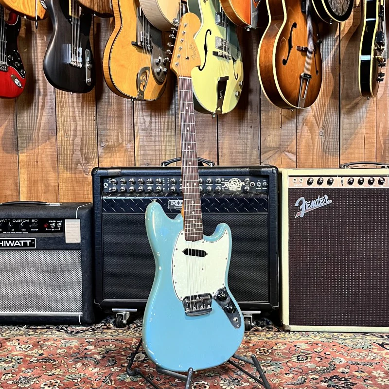 Fender Musicmaster II USA 1966 Daphne Blue - Image 2