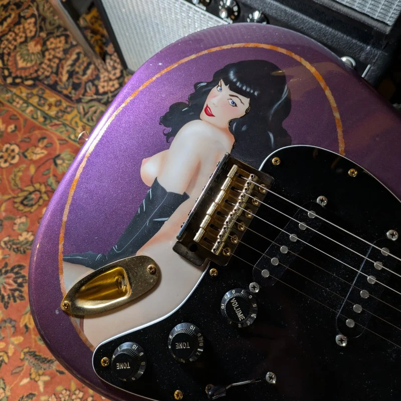 FENDER PARTCASTER STRATOCASTER PURPLE BETTIE - Image 7
