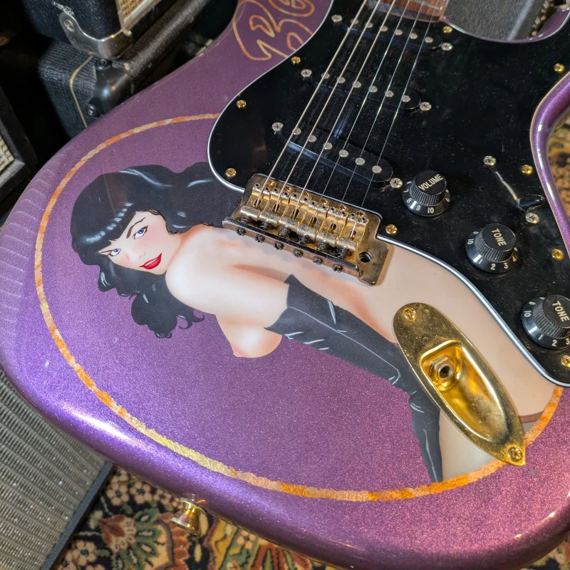 FENDER PARTCASTER STRATOCASTER PURPLE BETTIE - Image 9
