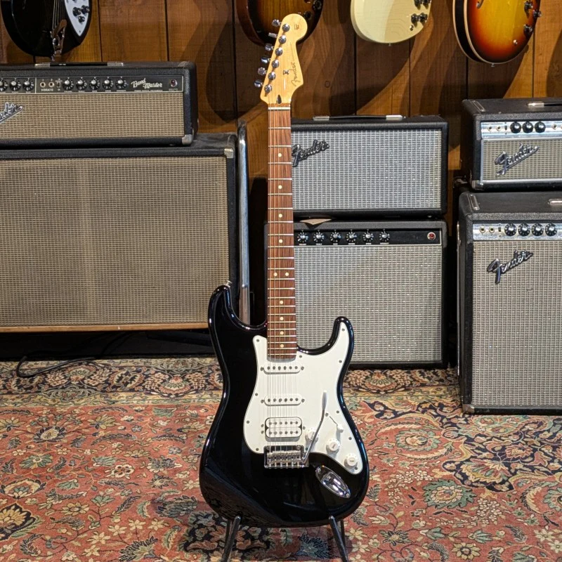 Fender Player Stratocaster HSS with Pau Ferro Fretboard Black - Image 3