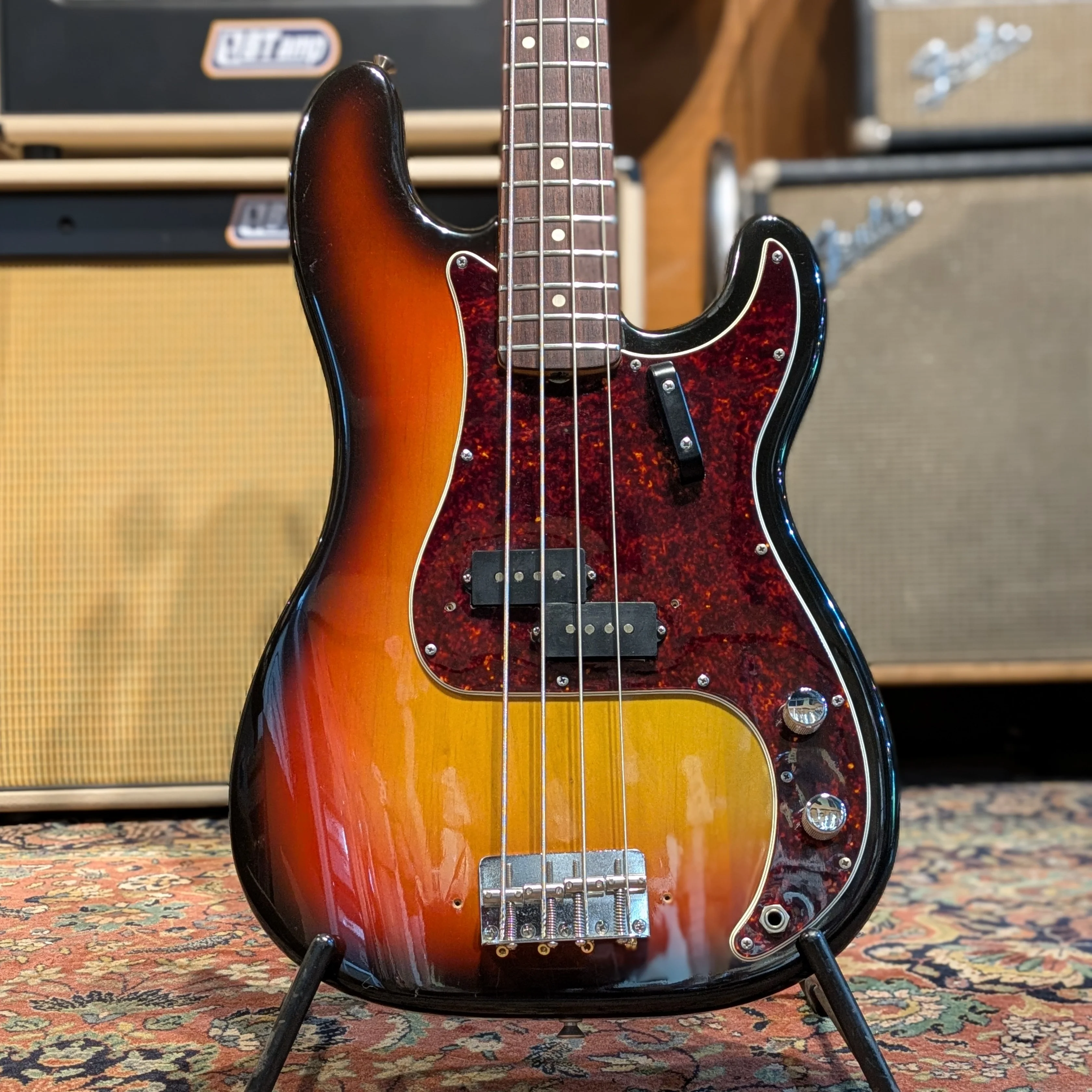 Fender Precision Bass with Rosewood Fretboard 1968 - Sunburst - Image 2