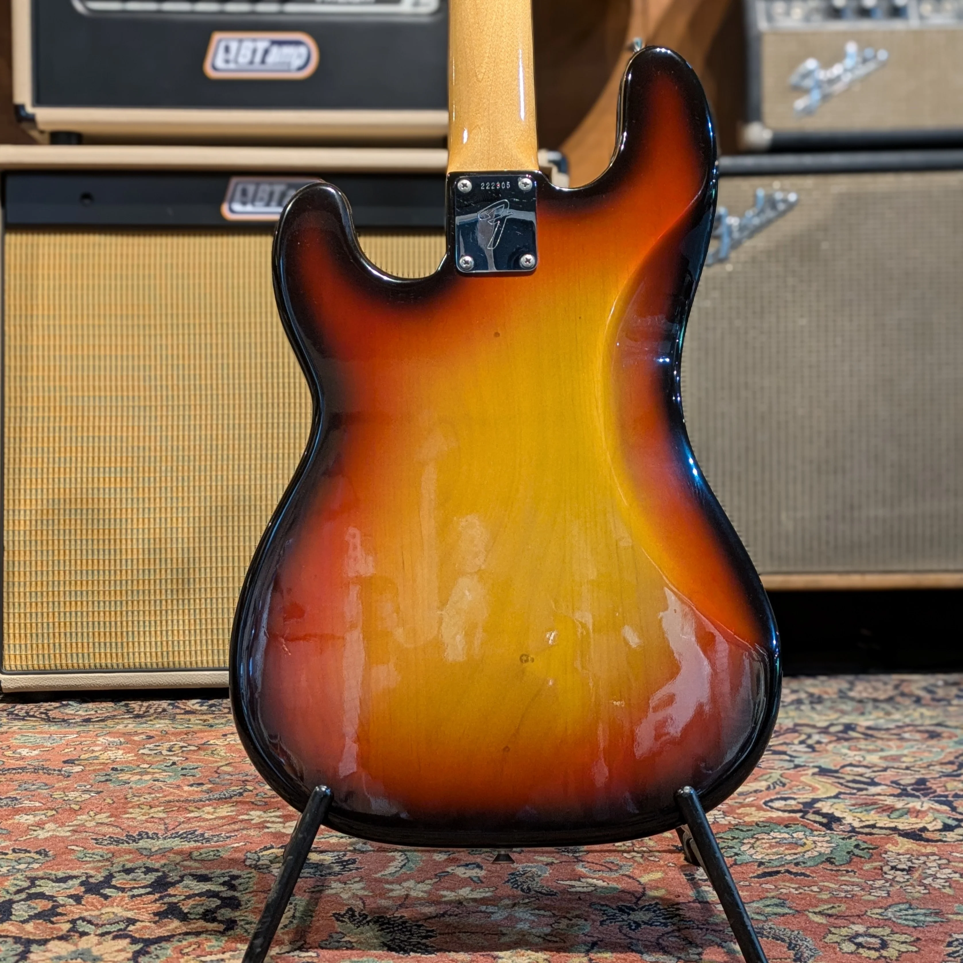 Fender Precision Bass with Rosewood Fretboard 1968 - Sunburst - Image 3