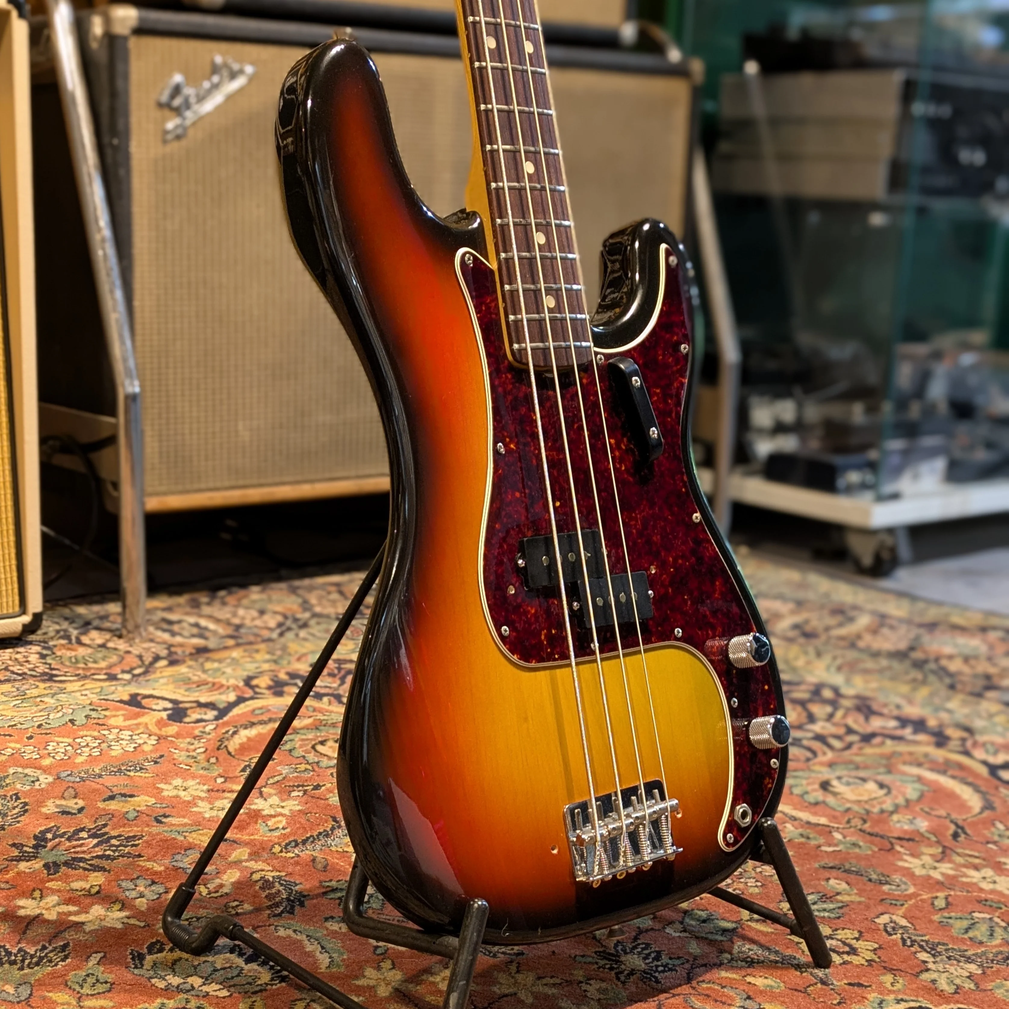 Fender Precision Bass with Rosewood Fretboard 1968 - Sunburst - Image 5