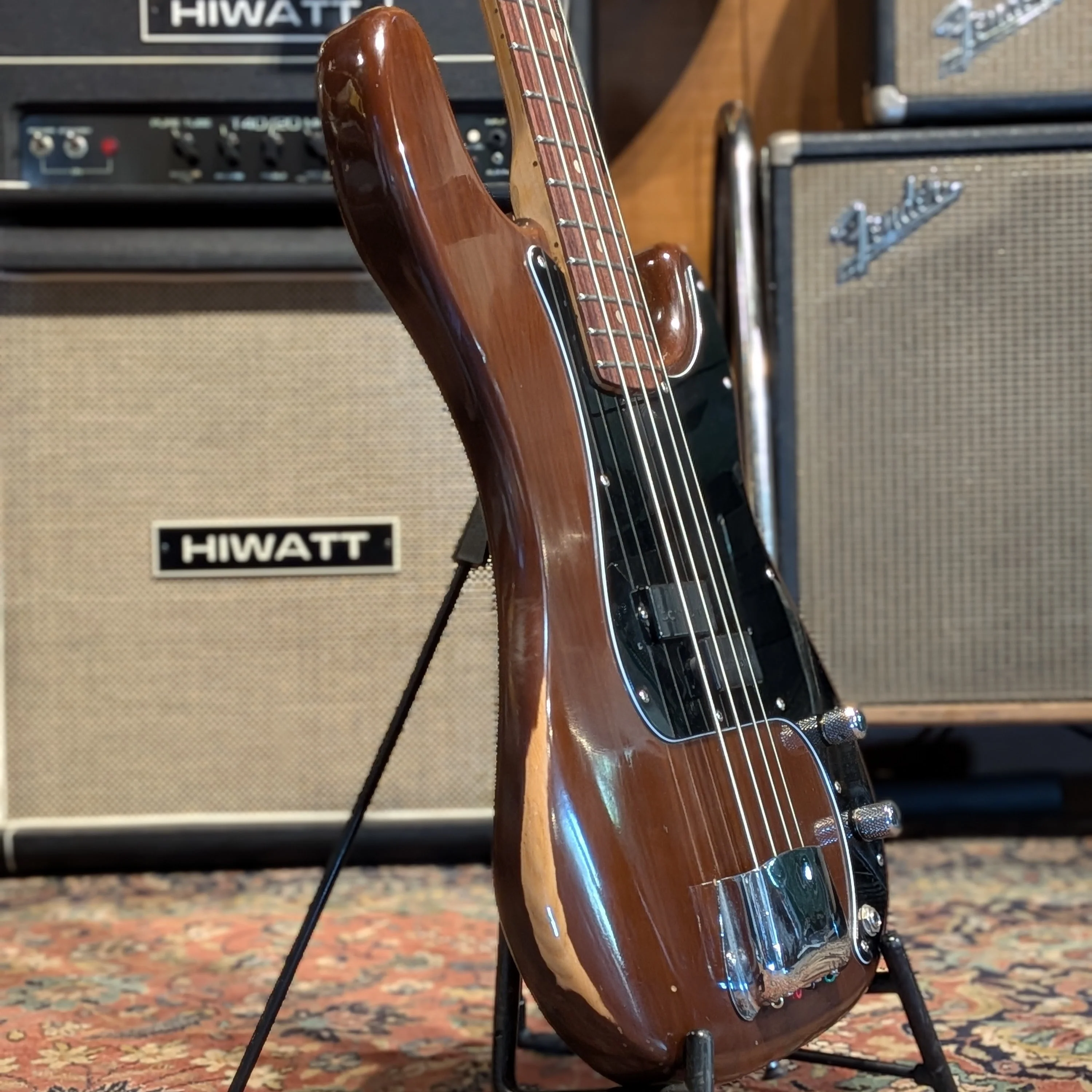 Fender Precision Bass with Rosewood Fretboard 1977 - 1978 - Mocha Brown - Image 2