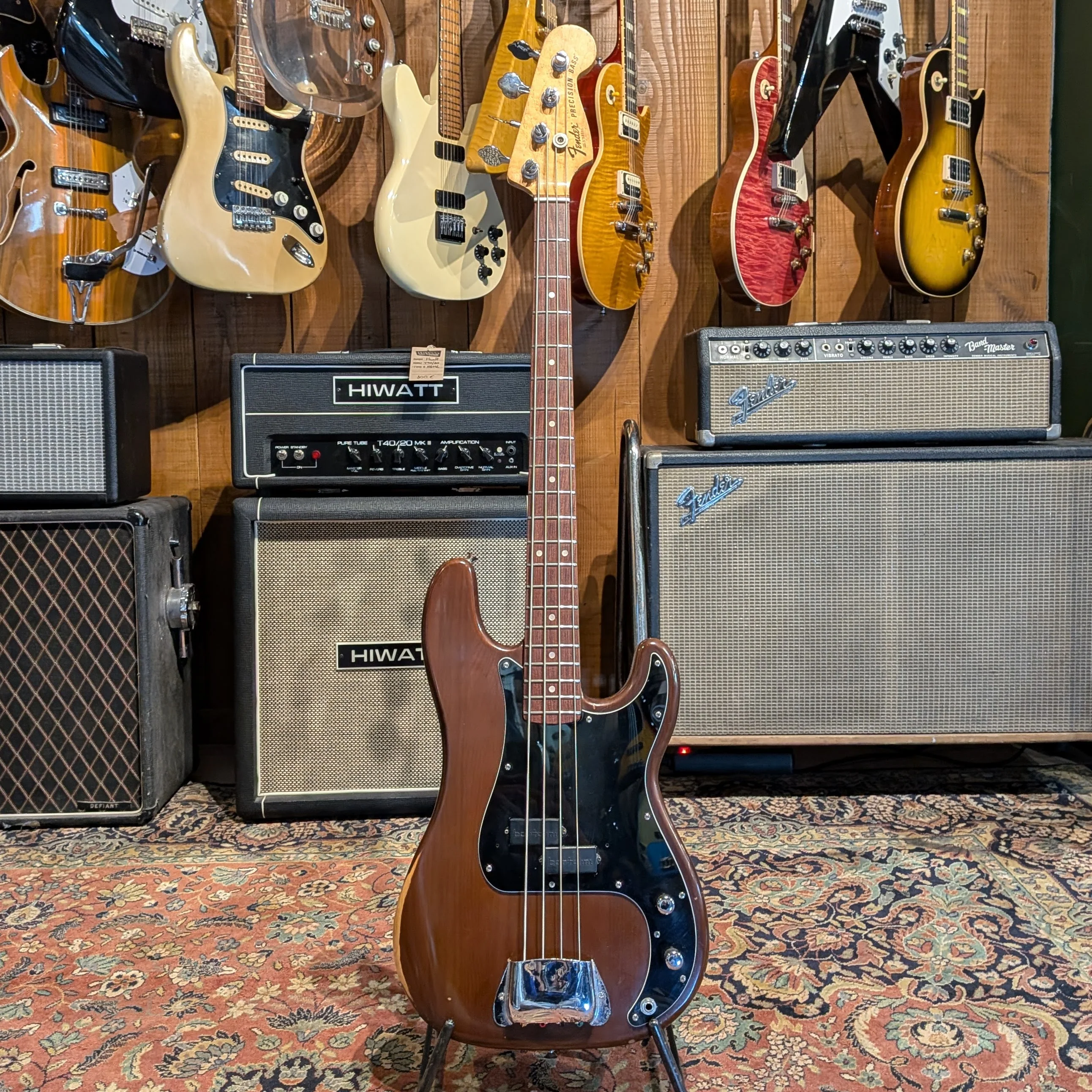Fender Precision Bass with Rosewood Fretboard 1977 - 1978 - Mocha Brown - Image 5