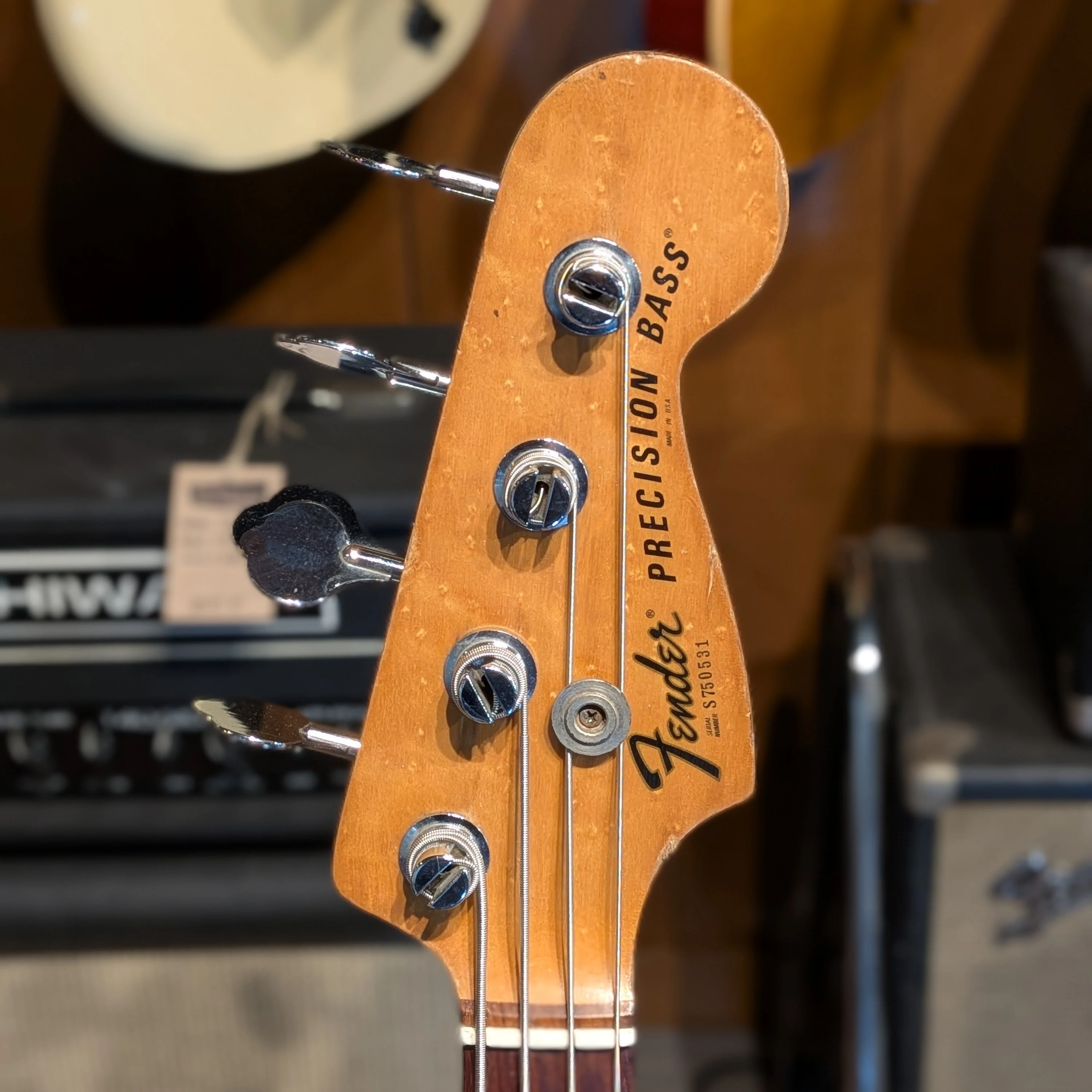 Fender Precision Bass with Rosewood Fretboard 1977 - 1978 - Mocha Brown - Image 7